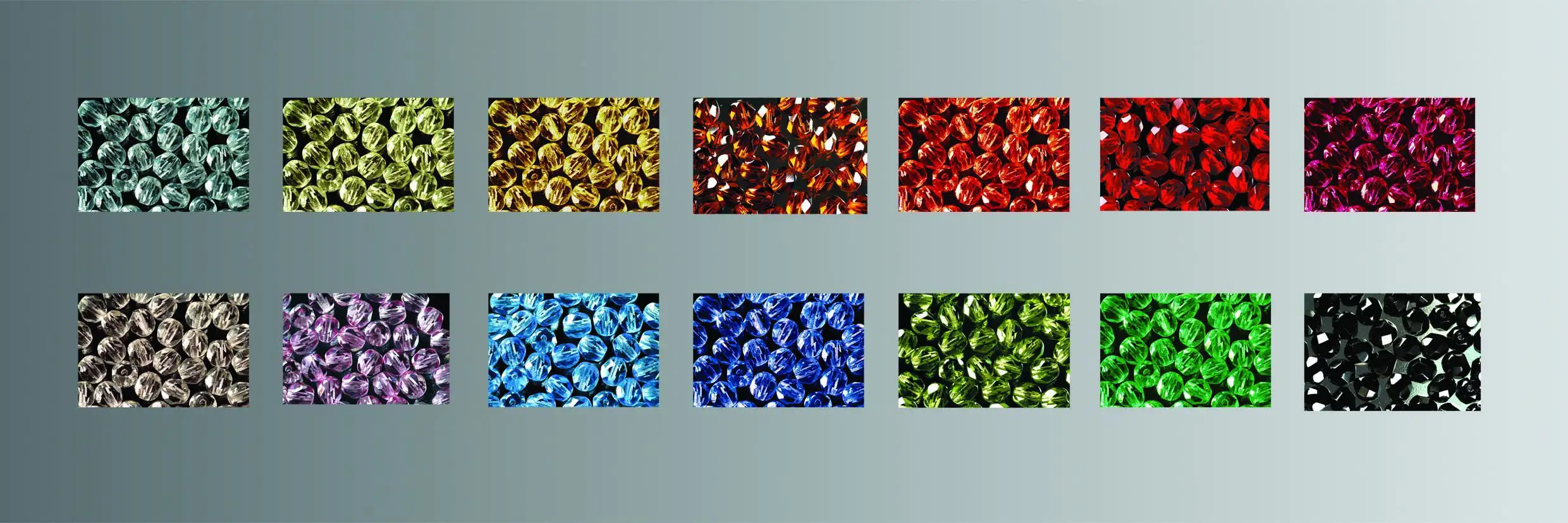 Glorex Glasschliff Perlen 4 mm 100 Stück, hellsafir