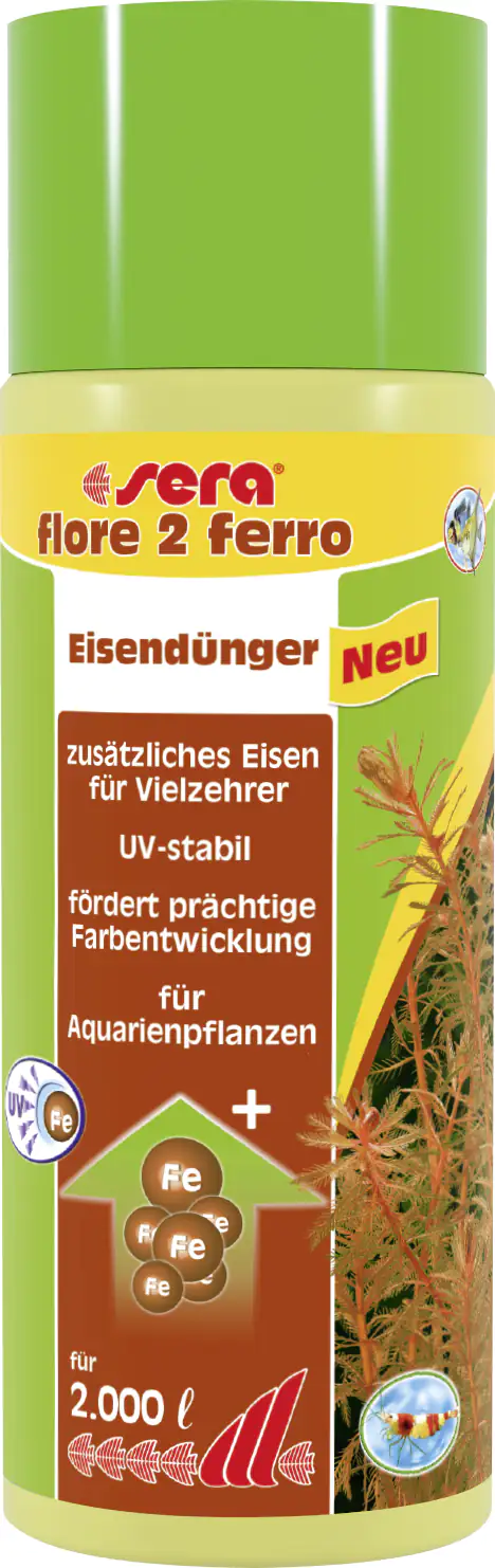 Sera Dünger für Aquarienpflanzen flore 2 Ferro 500 ml Sera Dünger für Aquarienpflanzen flore 2 Ferro 500 ml