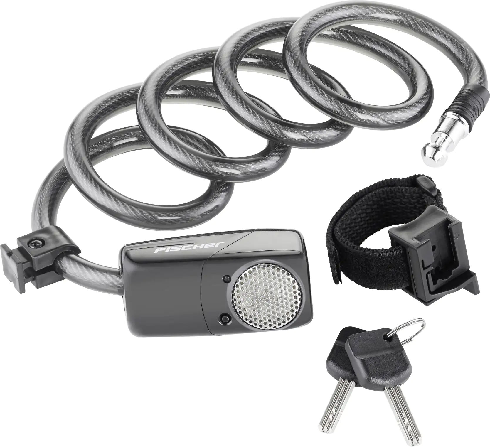 Fischer Alarm-Spiralschloss 1200mm Ø 12mm Fischer Alarm-Spiralschloss 1200mm Ø 12mm