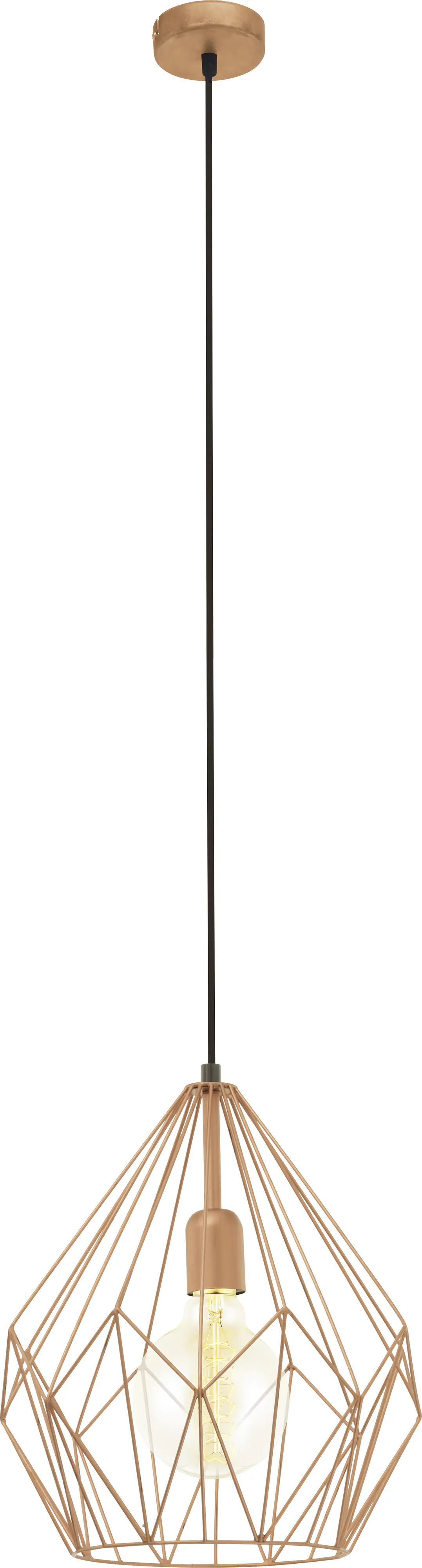 Eglo Pendelleuchte Carlton kupfer Ø 31 cm E27 Eglo Pendelleuchte Carlton kupfer Ø 31 cm E27