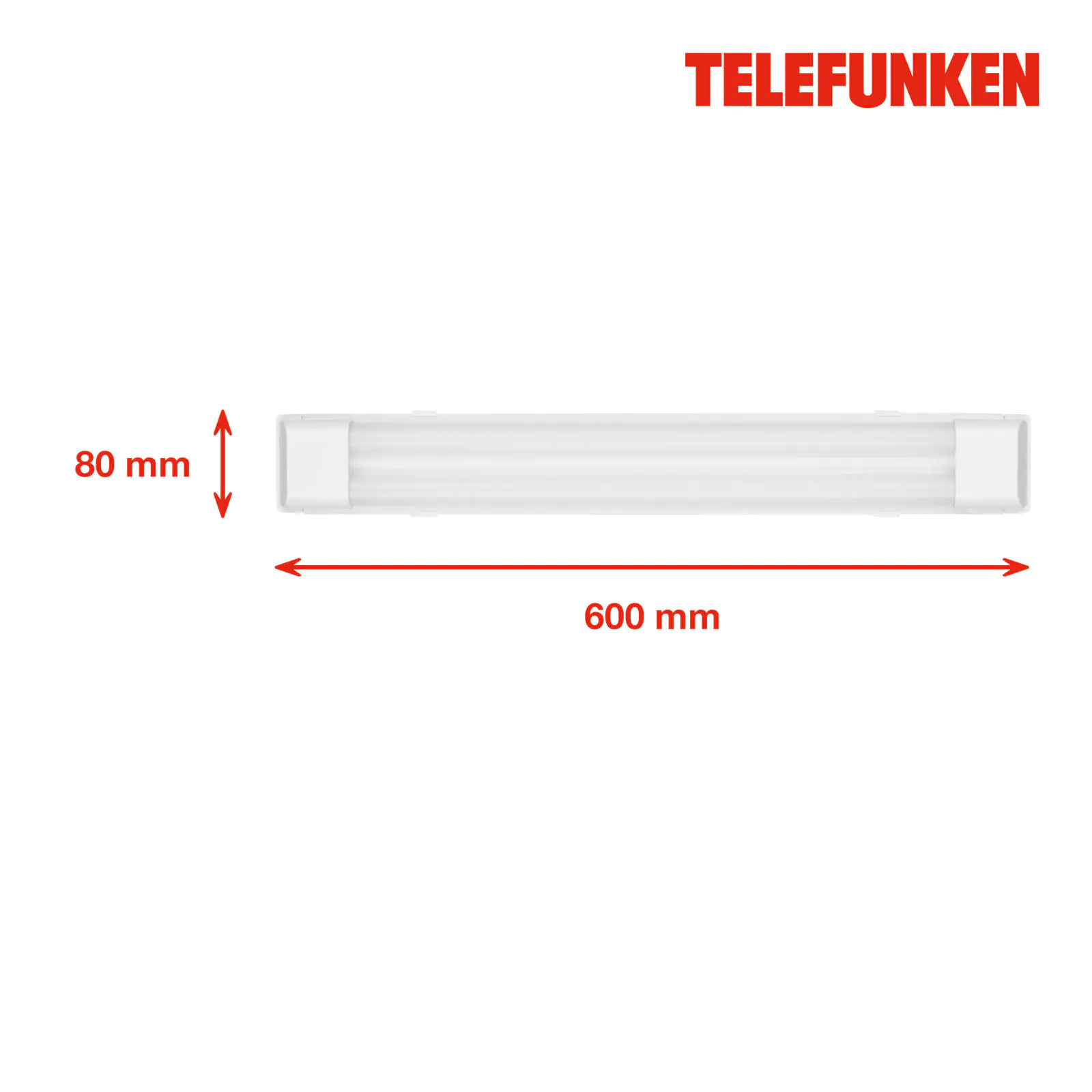 Telefunken LED Unterbauleuchte Maat Power 60 cm 2-flammig, weiß