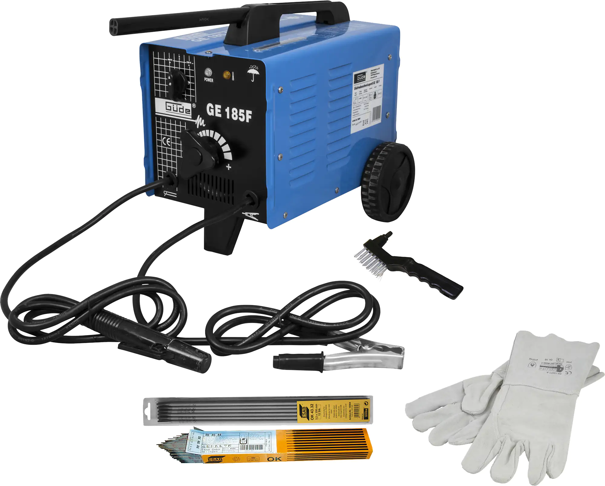 Güde Elektroden-Schweißgerät GE 185 FGE 185 W, 230/400 V, 40-170 A Güde Elektroden-Schweißgerät GE 185 FGE 185 W, 230/400 V, 40-170 A