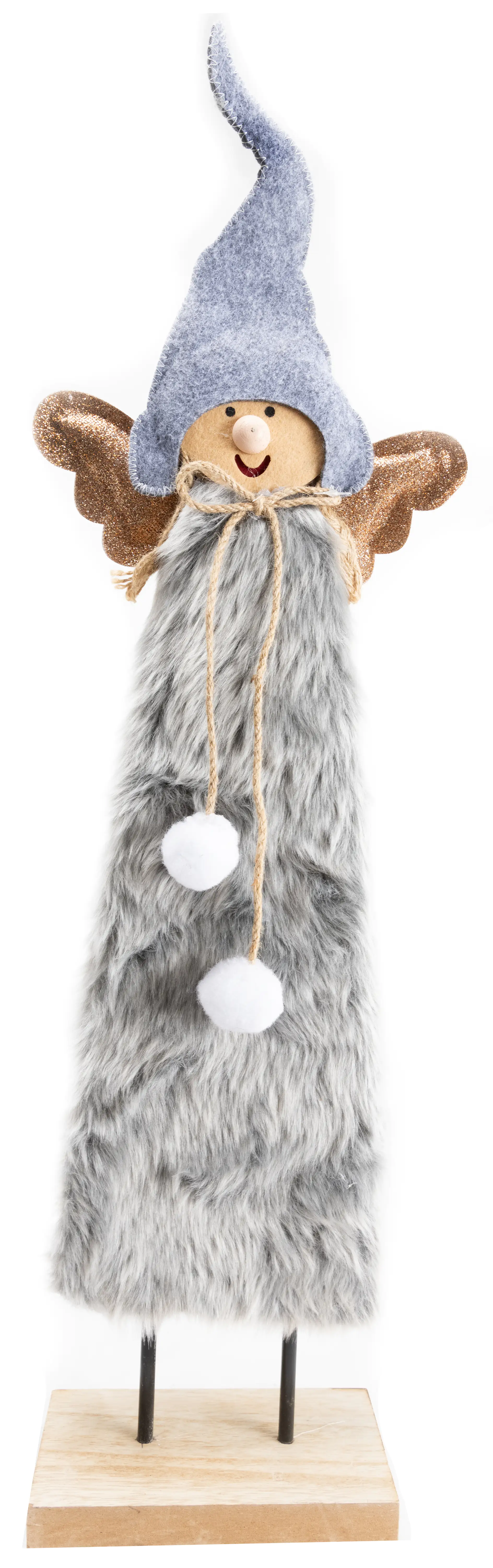 TrendLine Dekofigur Engel 70 x 21 cm grau weiß