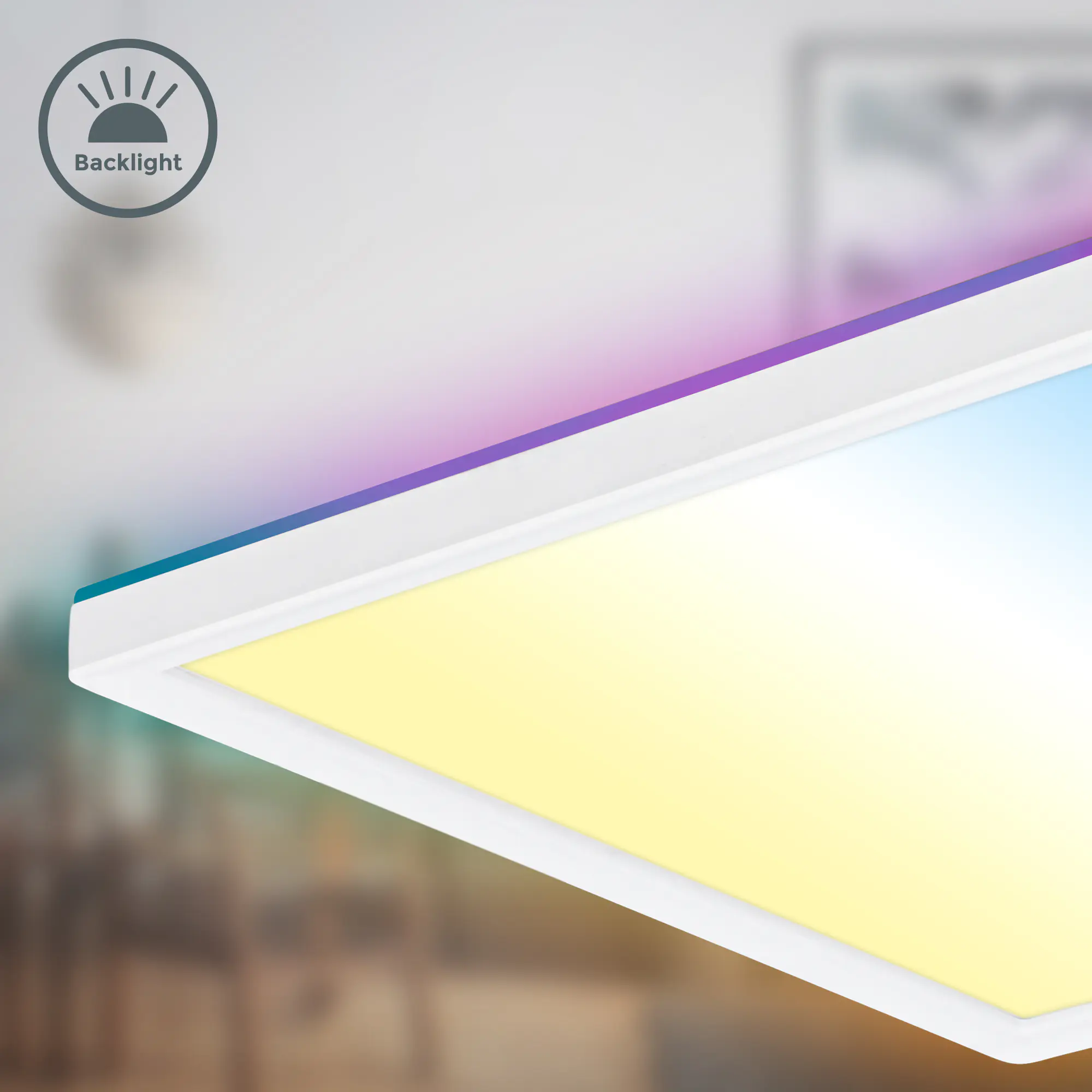 Briloner LED-Panelleuchte Slim 58 x 20 cm weiß RGB dimmbar