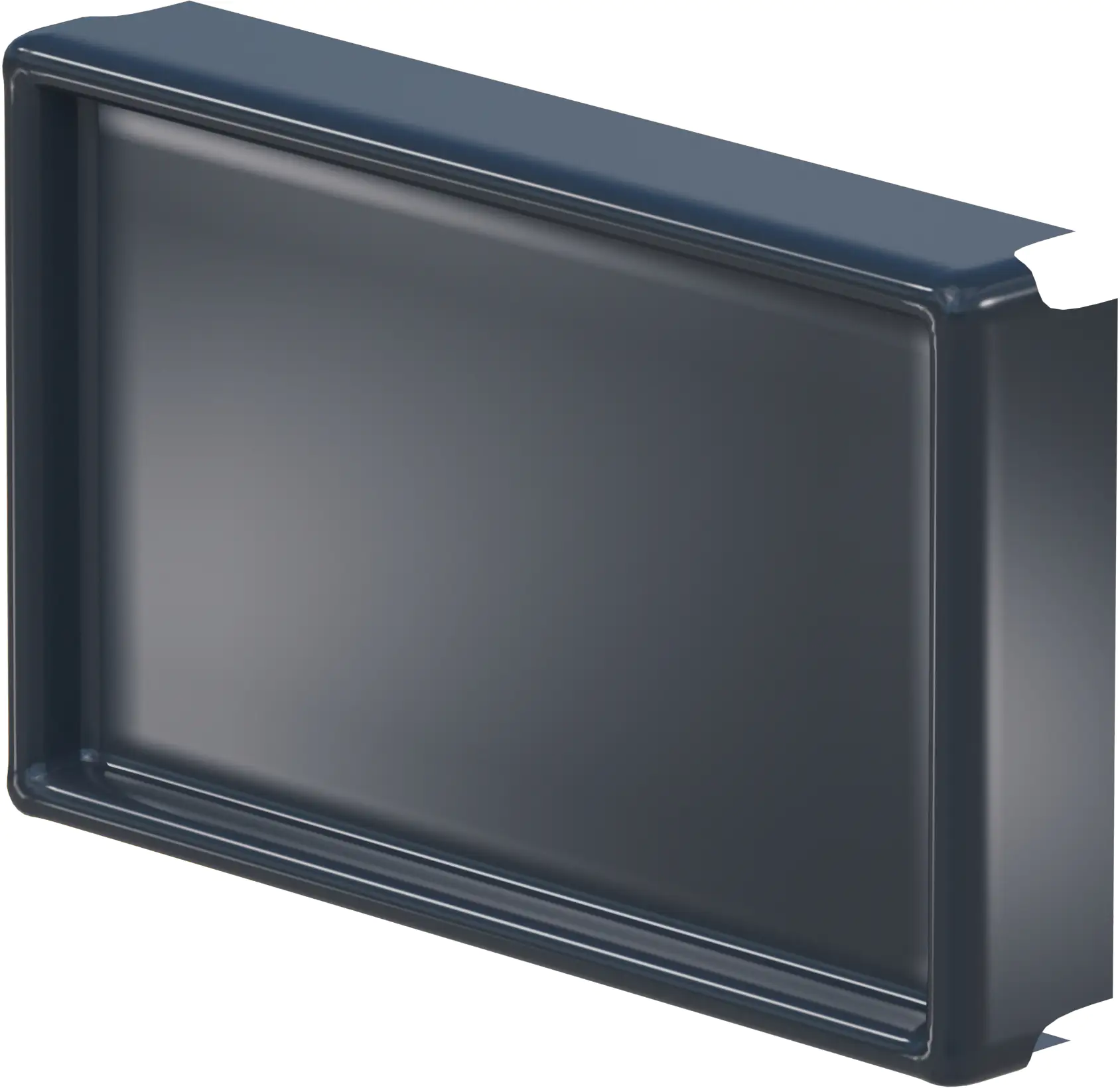 Sarei Piccolo Kastenrinne Enddeckel Alu-anthrazit