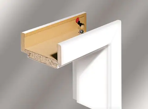 Borne Zarge Dekor weiß 73,5 cm DIN links