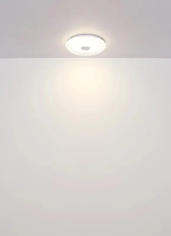 Globo Deckenleuchte Cavendis 38 x 7 cm Ø x H weiß CCT