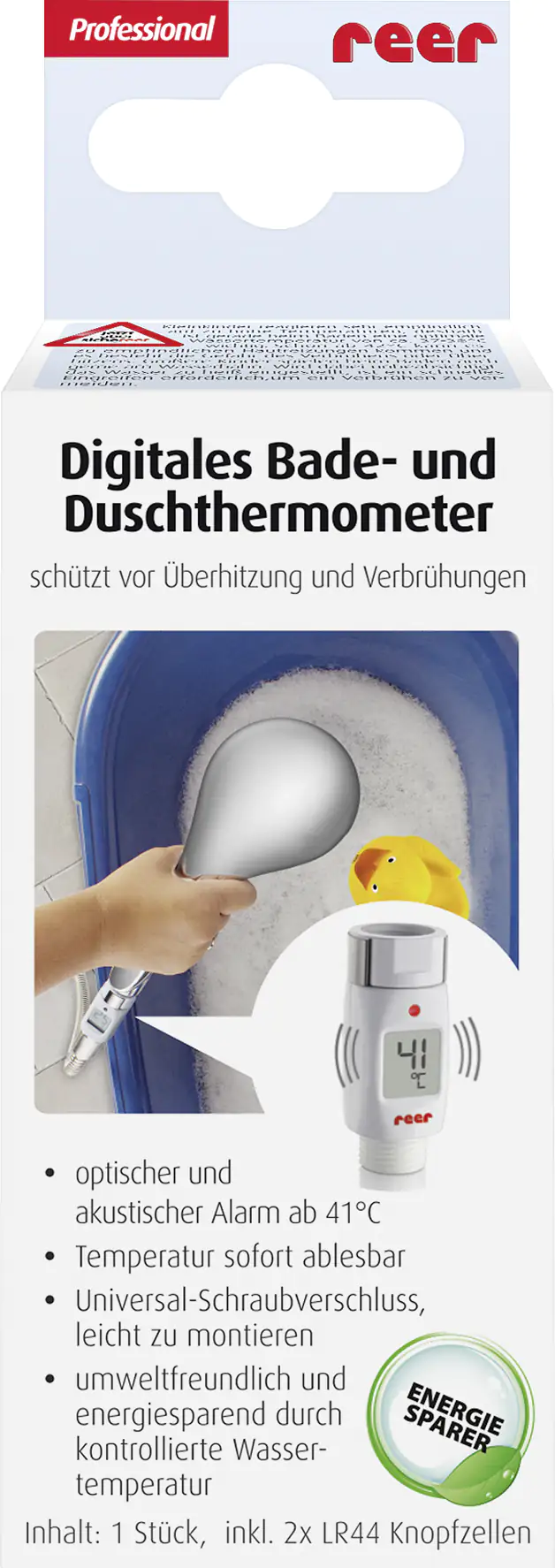 Reer Bade- und Duschthermometer mit Alarm