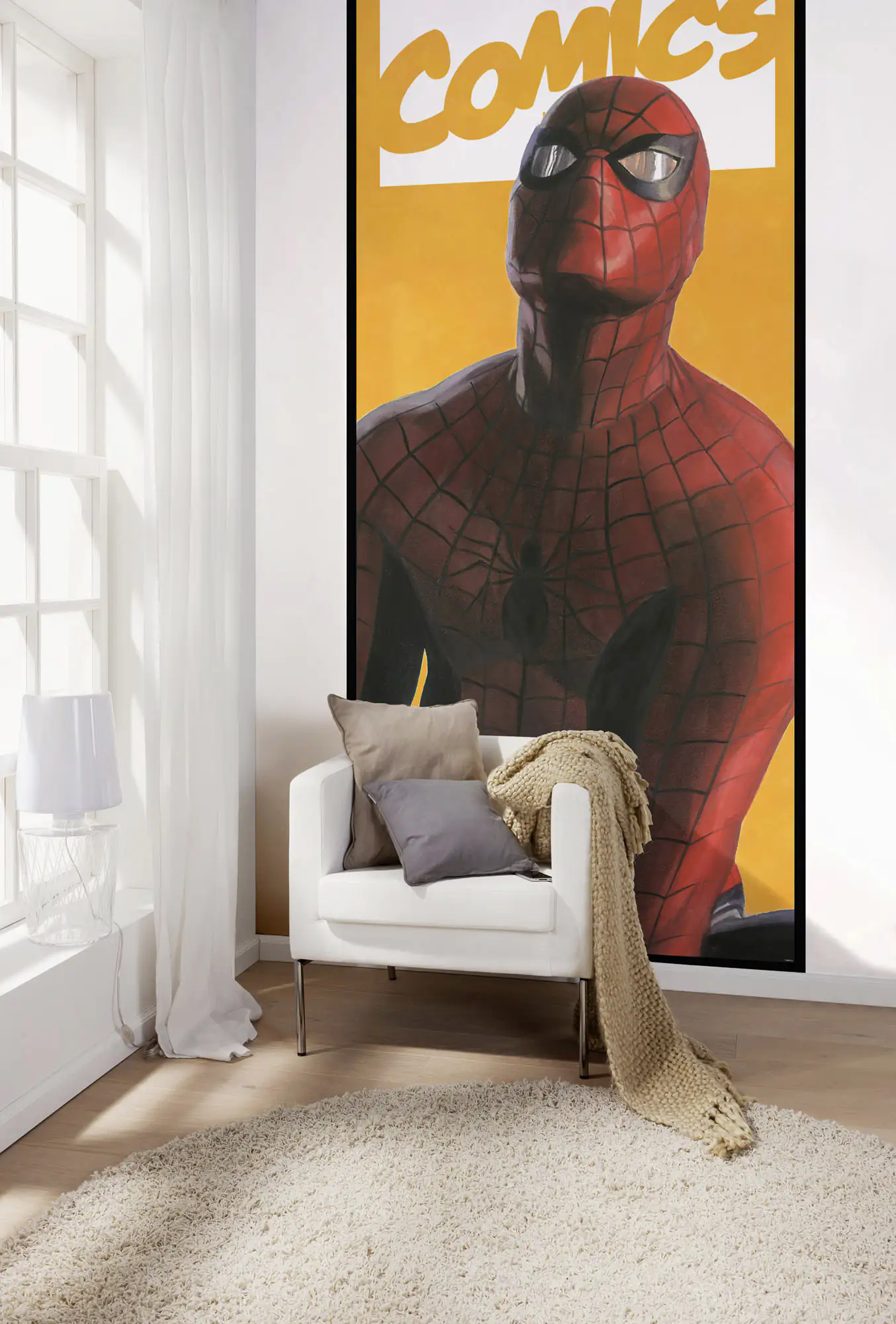 4055065410703_2865886 Komar Vlies Fototapete Spider-Man Comic 100 x 250 cm