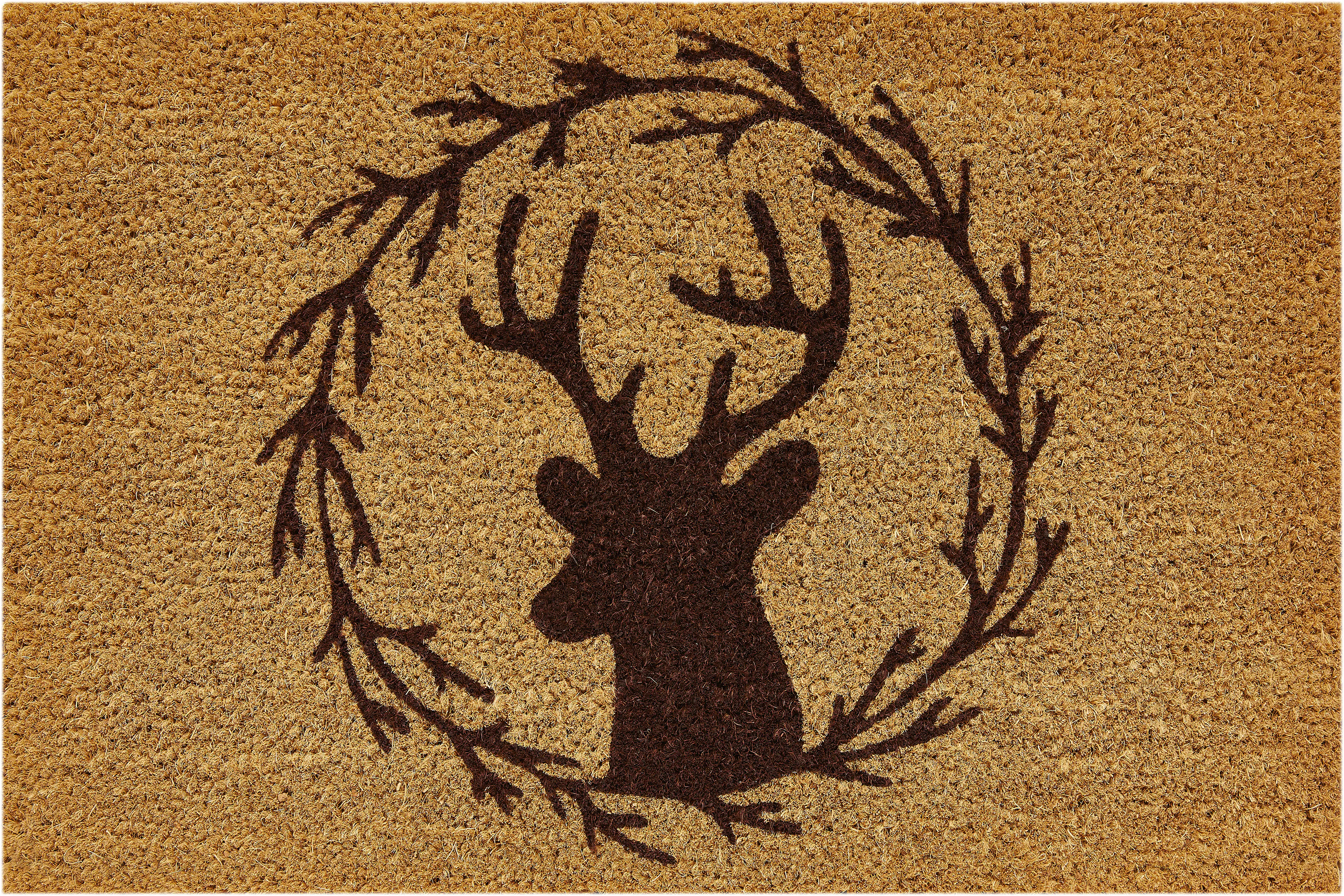 Andiamo Fußmatte Donus Hirschmotiv 40 x 60 cm natur
