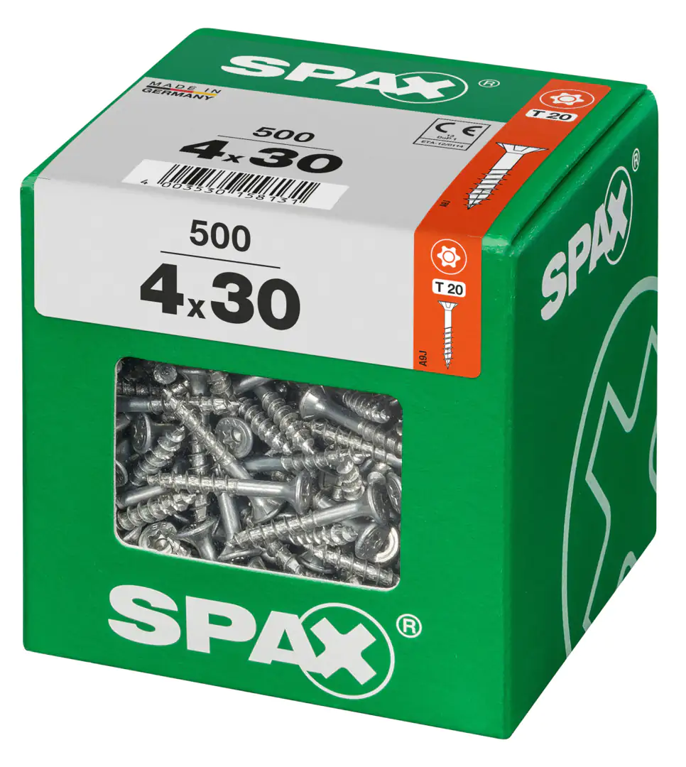 Spax Universalschrauben 4.0 x 30 mm TX 20 - 500 Stk.