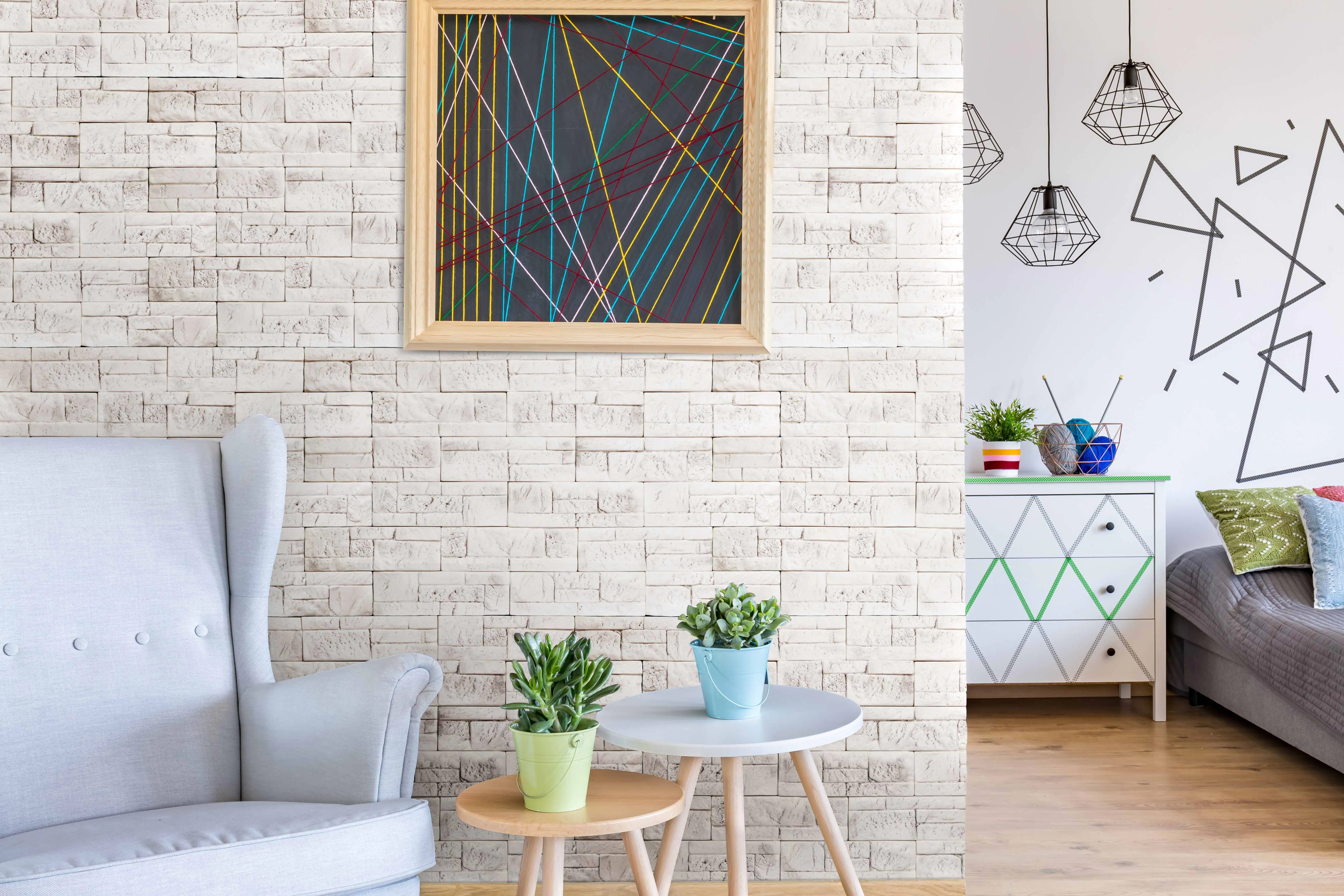 Verblender Savona weiß-grau