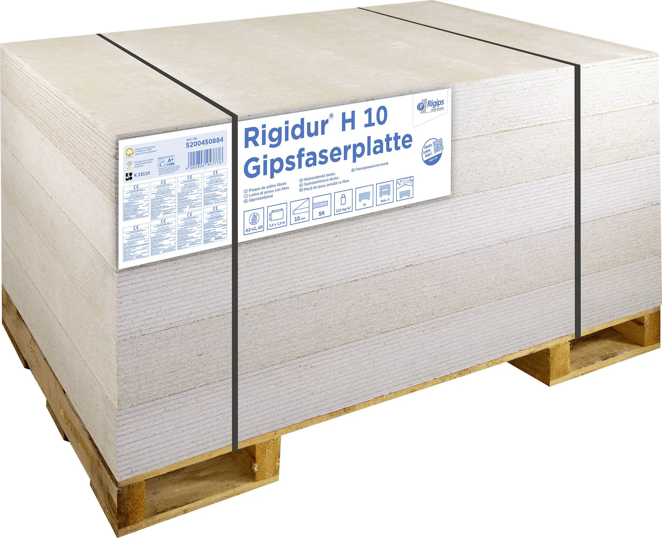 Rigidur Gipsfaser-Ausbauplatte 150 x 100 cm 10 mm