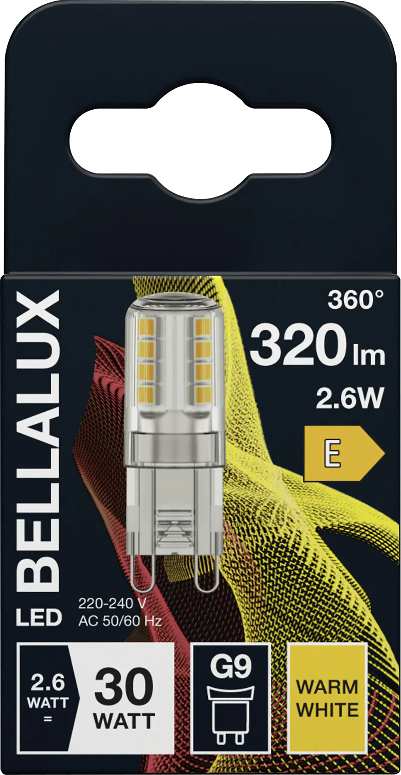 Bellalux LED Stiftsockellampe Pin30 G9 2,6 W warmweiß klar Bellalux LED Stiftsockellampe Pin30 G9 2,6 W warmweiß klar