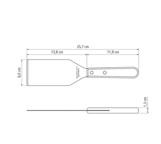 Tramontina Landhaus Grillspachtel 25 cm