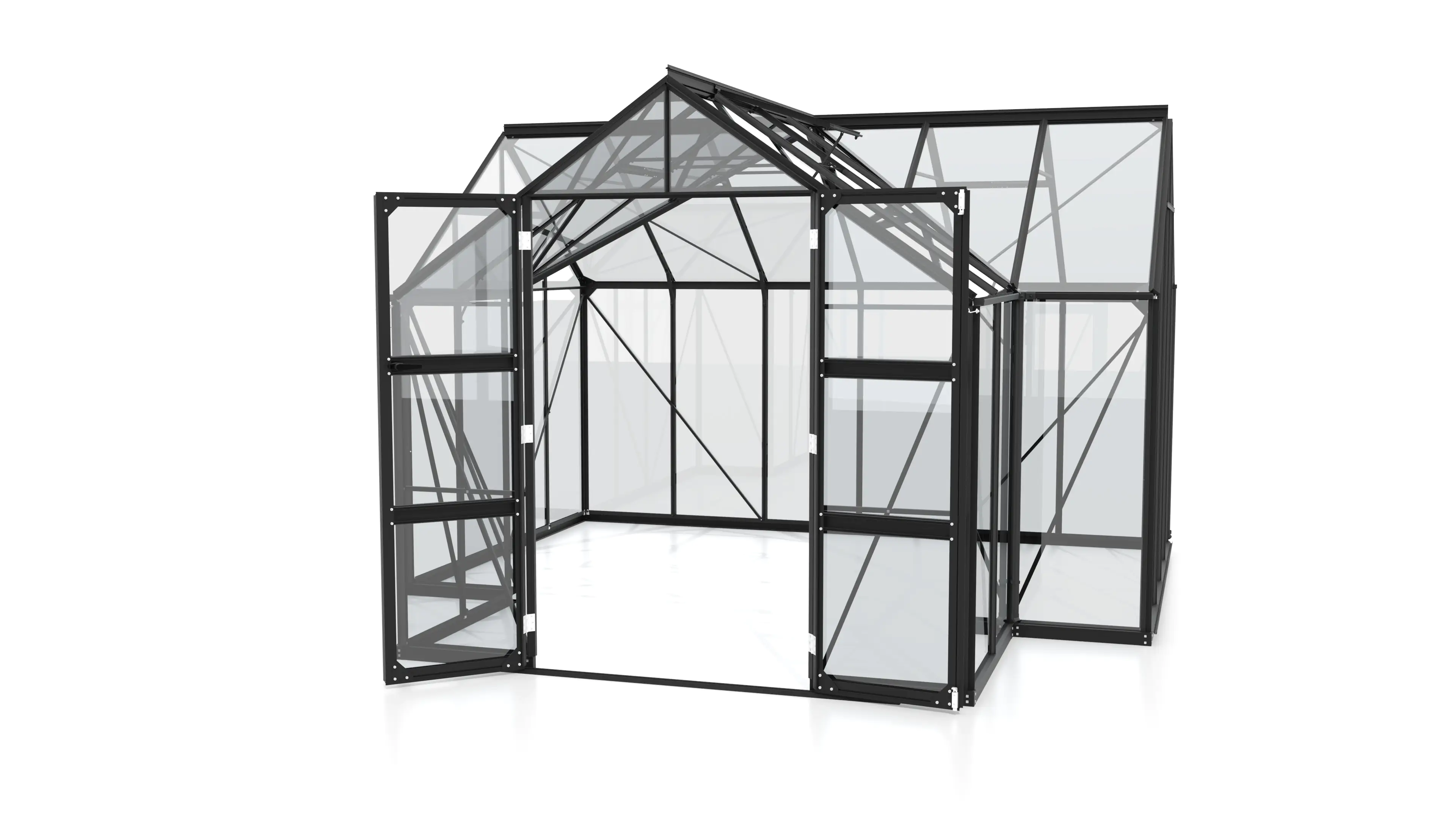 Vitavia Gewächshaus Campus schwarz 3,83 x 3,83 x 2,54 m Vitavia Gewächshaus Campus schwarz 3,83 x 3,83 x 2,54 m