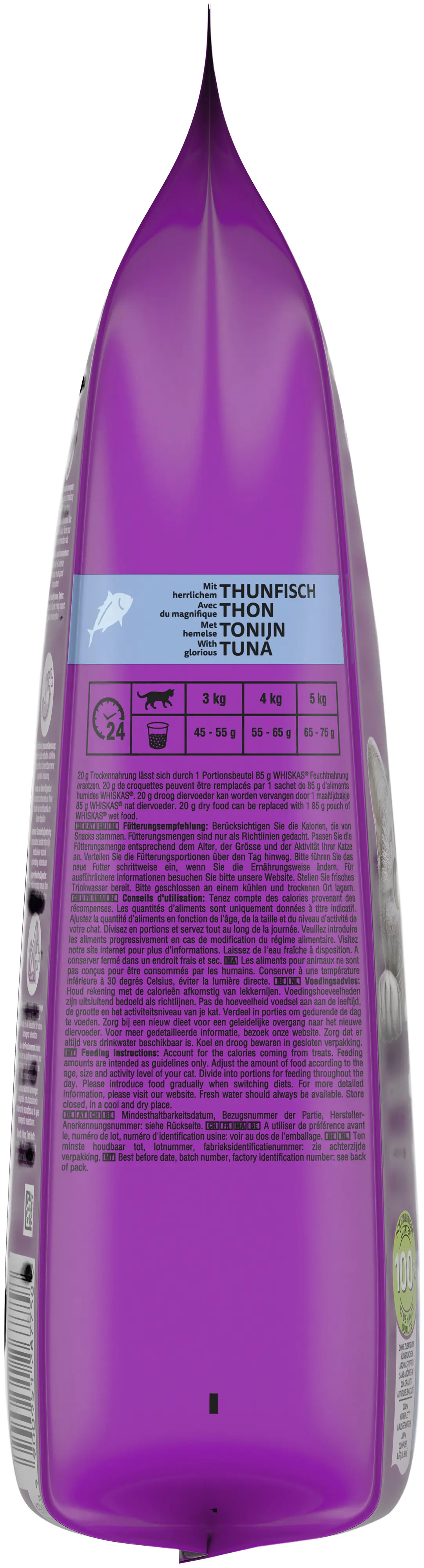 Whiskas Trockenfutter Adult 1+ mit Thunfisch 1,9 kg