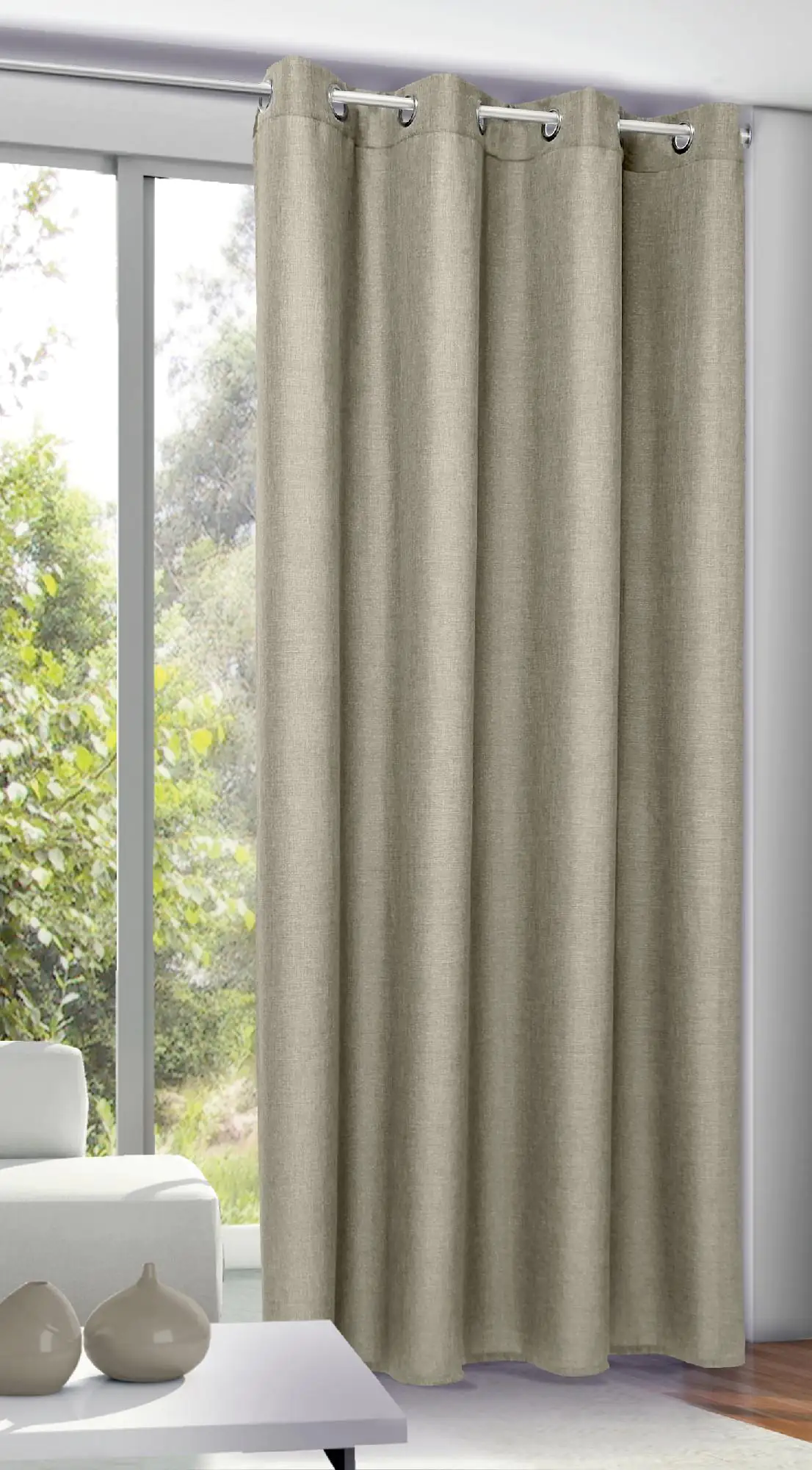 Neusser Collection Ösenschal Franz leinen, 245 x 135 cm