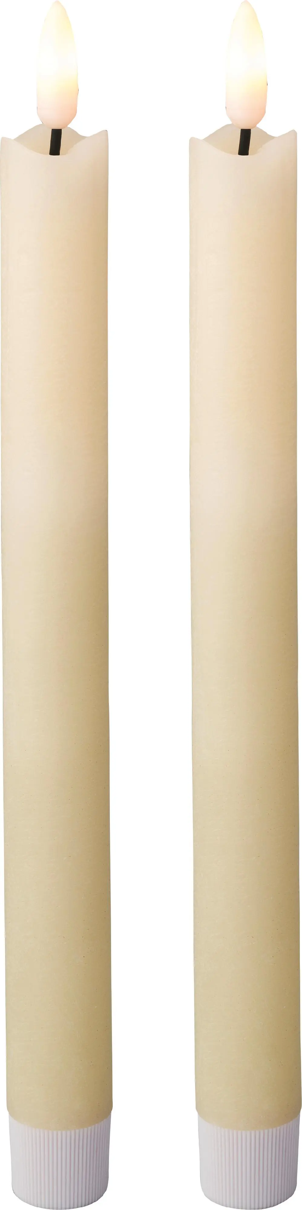 Kaemingk Spitzkerze LED creme 24 cm