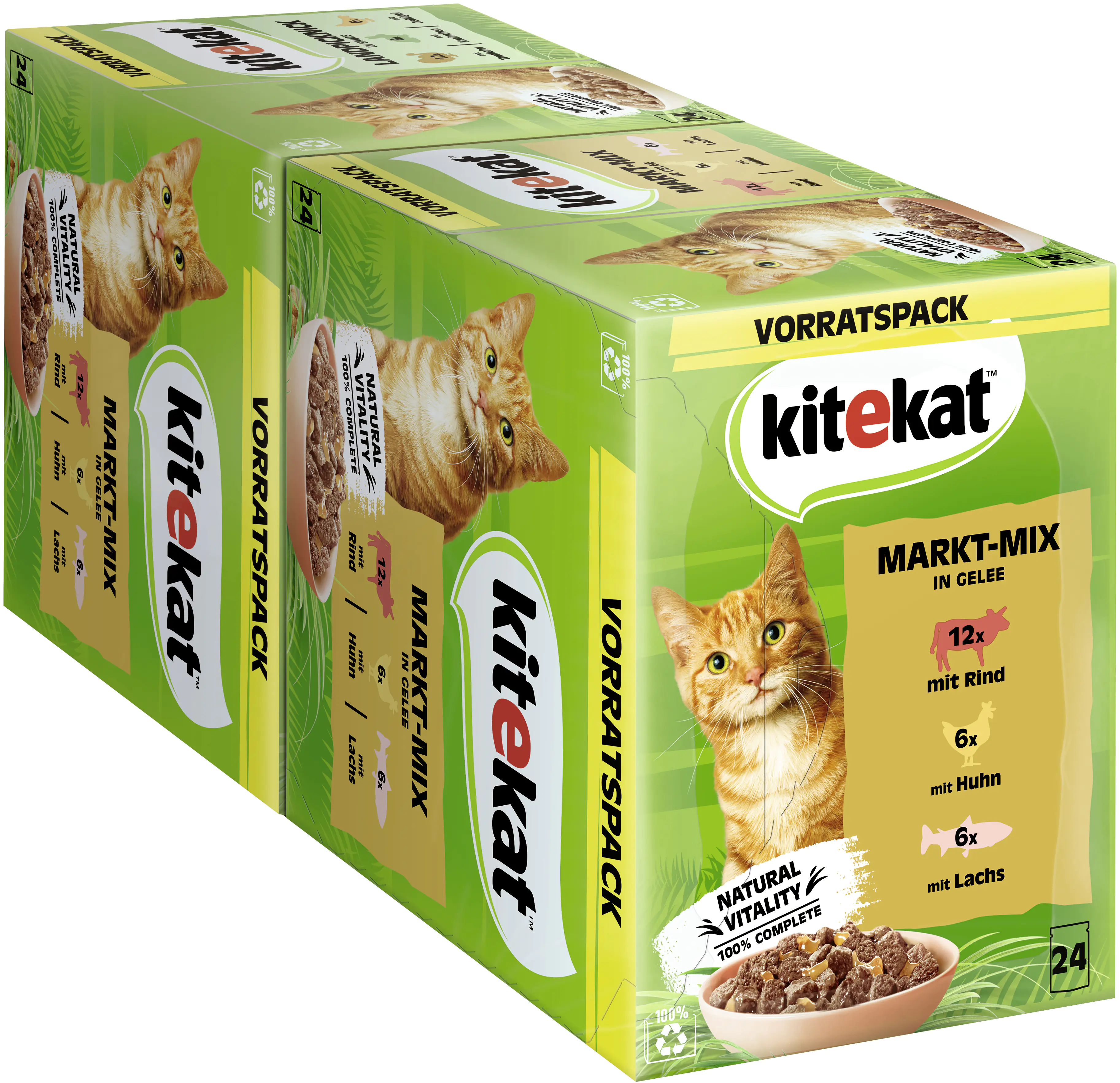 Kitekat Markt-Mix in Gelee Multipack Vorratspack 24x85 g Kitekat Markt-Mix in Gelee Multipack Vorratspack 24x85 g