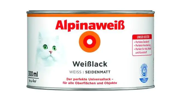 Alpinaweiß Weißlack 300 ml alpinaweiß seidenmatt Alpinaweiß Weißlack 300 ml alpinaweiß seidenmatt