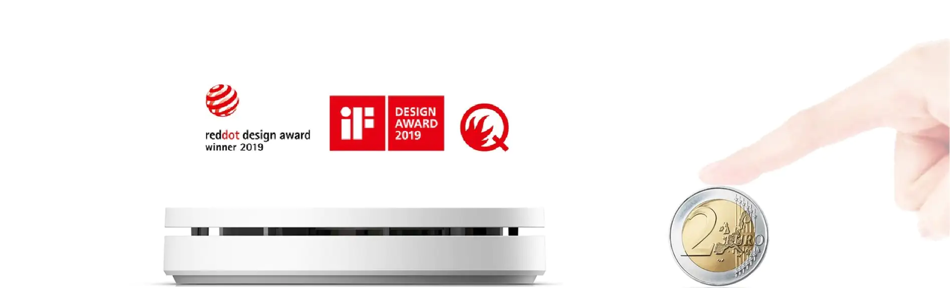 Unitec Design-Rauchwarnmelder 10 Jahres-Batterie, ultra-flach, Nachtmodus Unitec Design-Rauchwarnmelder 10 Jahres-Batterie, ultra-flach, Nachtmodus