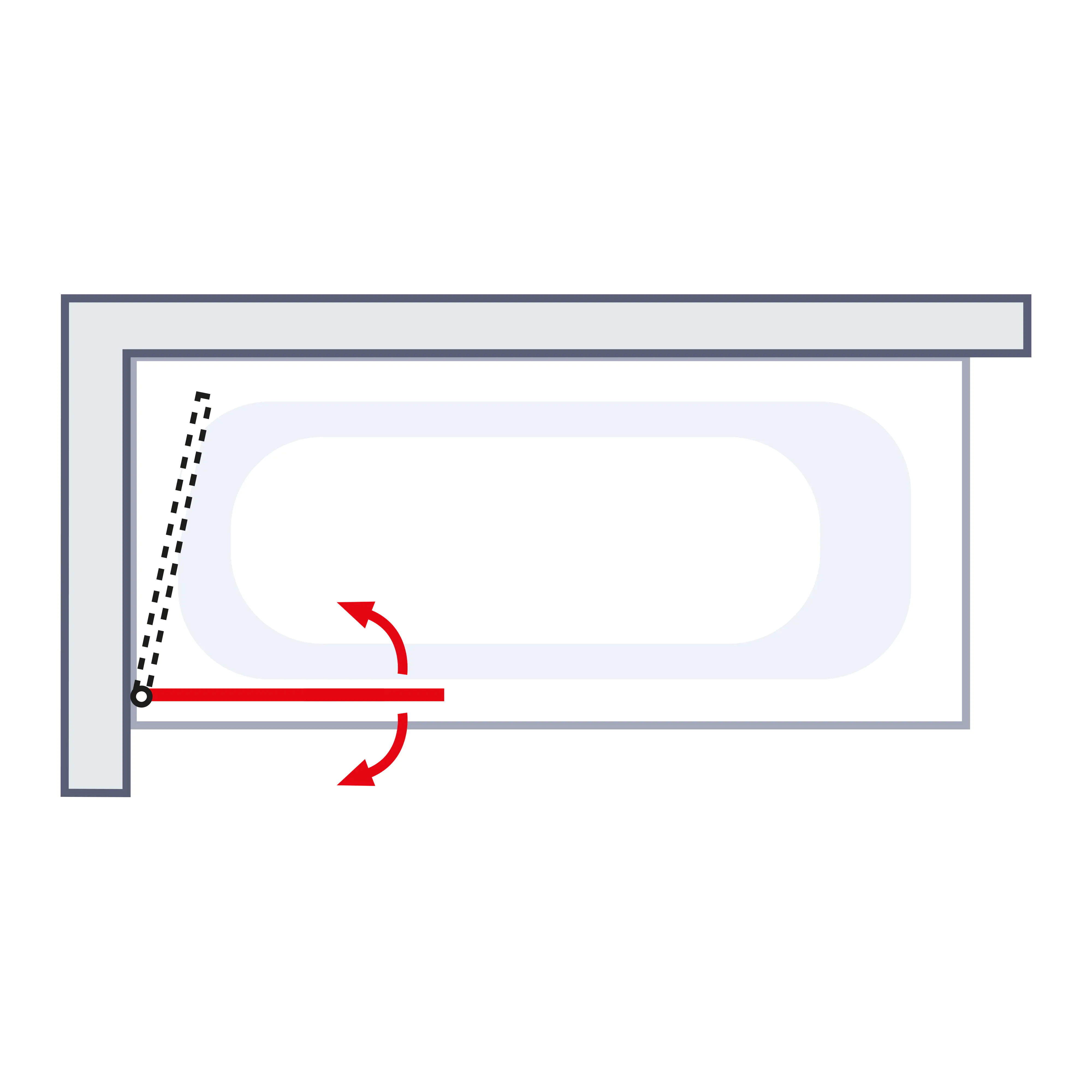 Schulte Badewannenaufsatz D1680 1-tlg. 80 x 140 cm