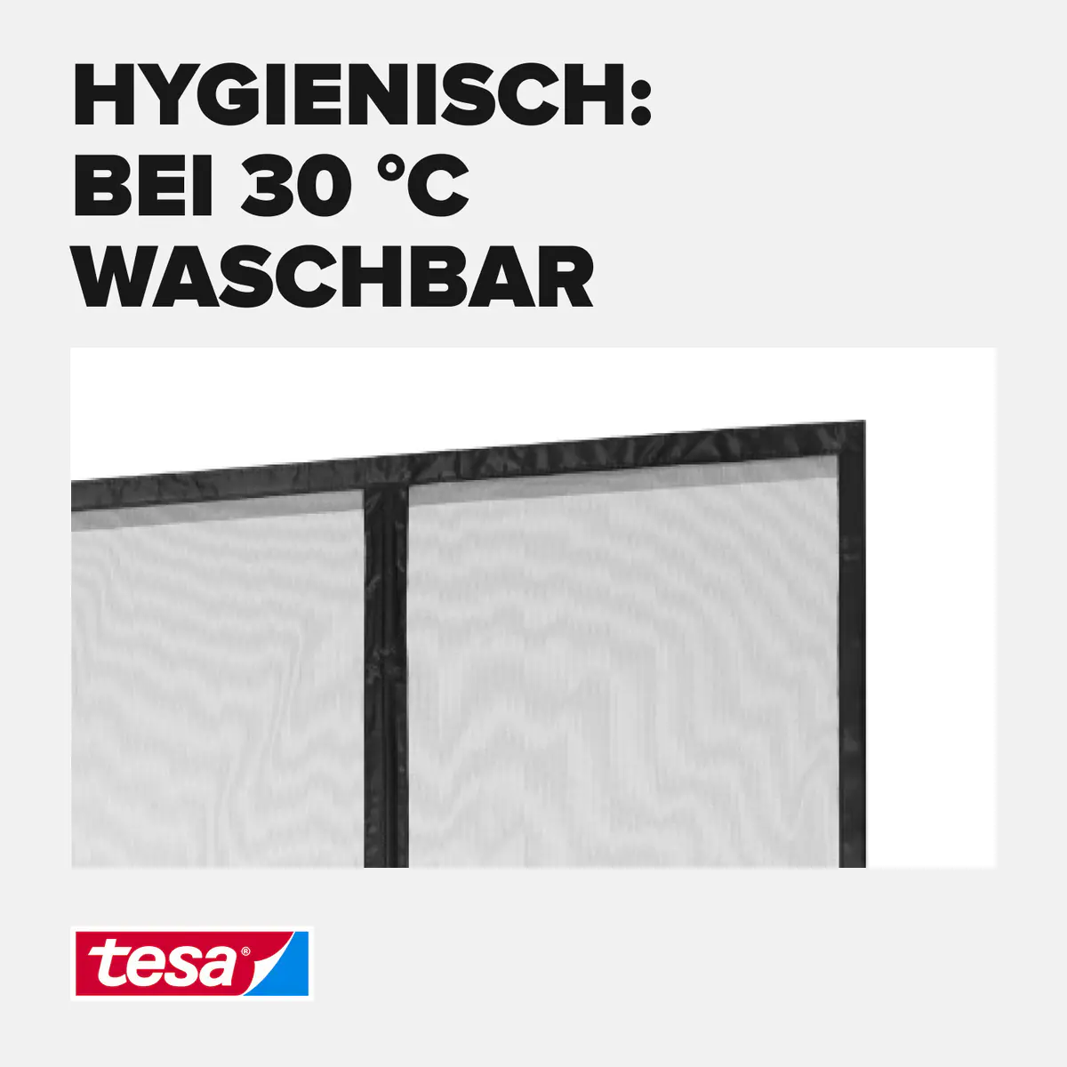 tesa Fliegengitter Magnetvorhang 80 x 200 cm anthrazit