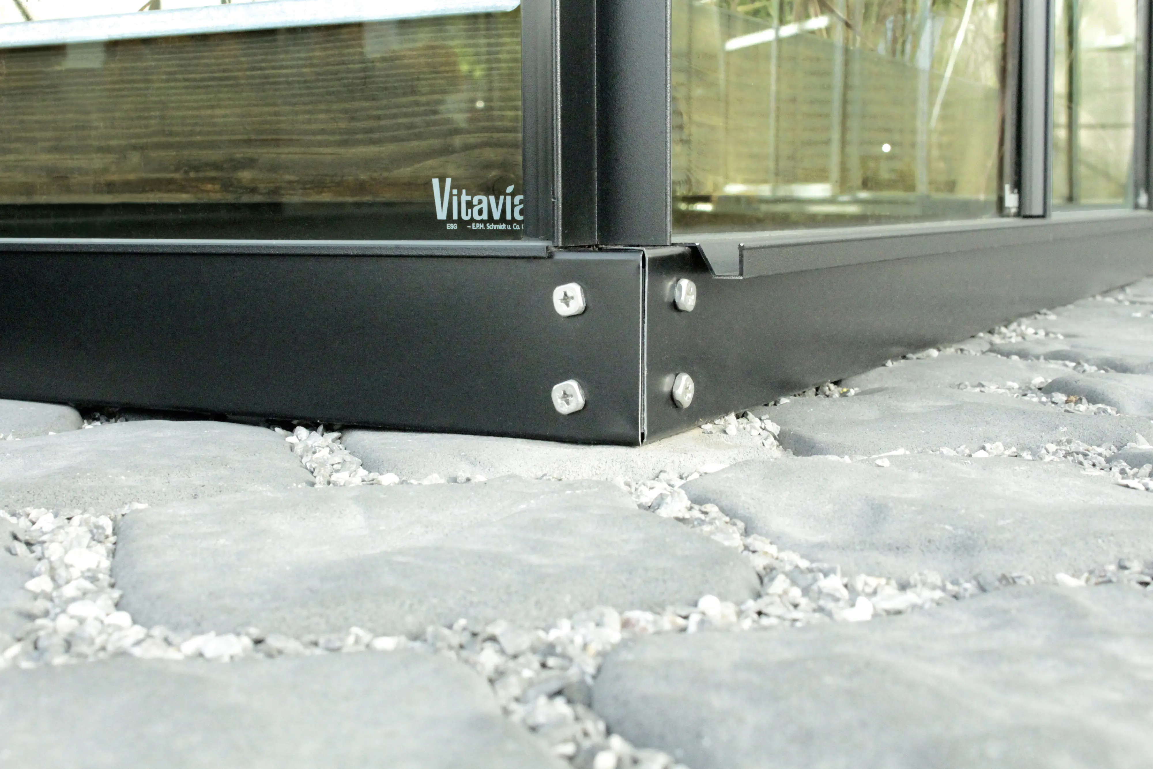 Vitavia Fundamentrahmen 5200 254 x 190 cm schwarz 6 cm hoch 