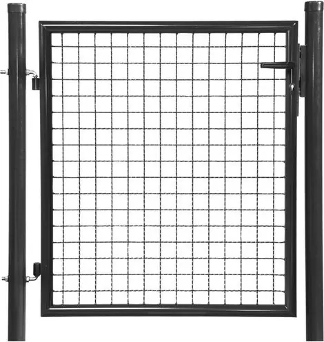 Floraworld Gartentor Standard inkl. 2 Pfosten 125 x 100 cm anthrazit