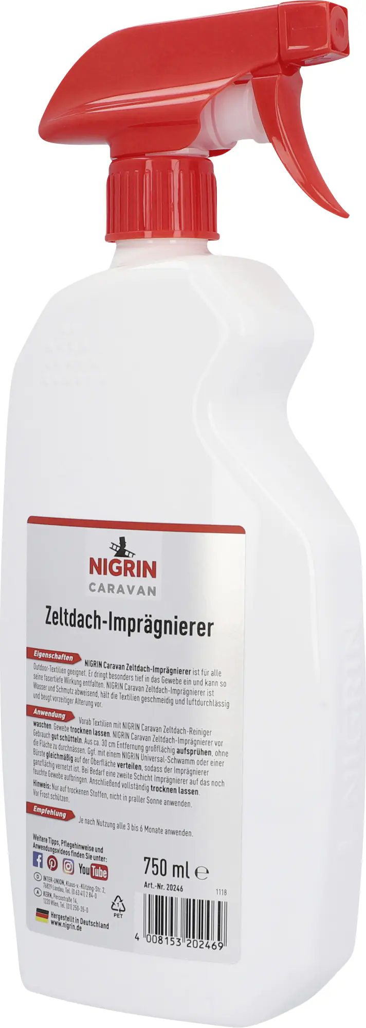 Nigrin Caravan Zeltdach-Imprägnierer 750ml