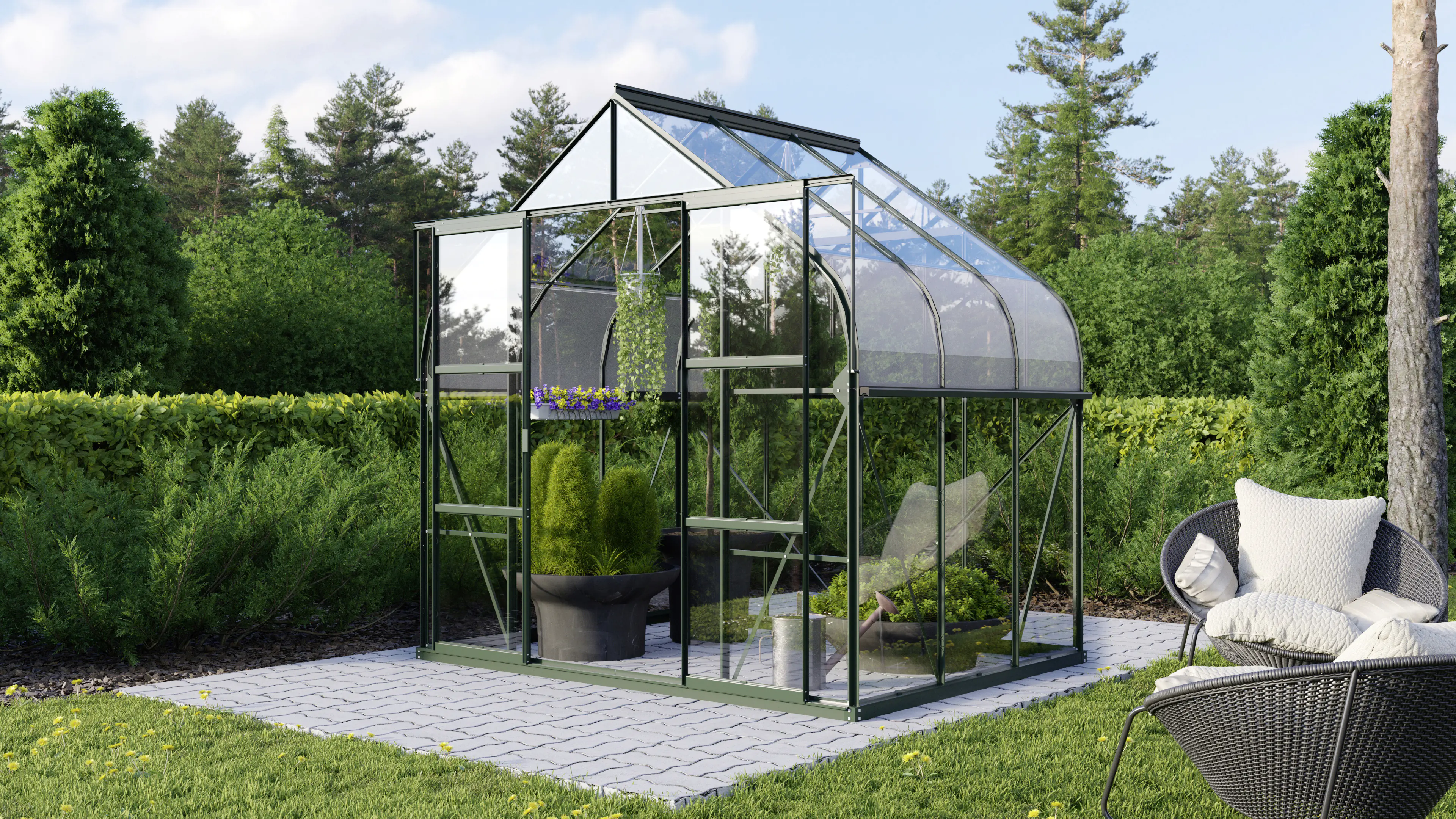 Vitavia Gewächshaus Dione 5000 264 x 195 cm 3 mm Sicherheitsglas