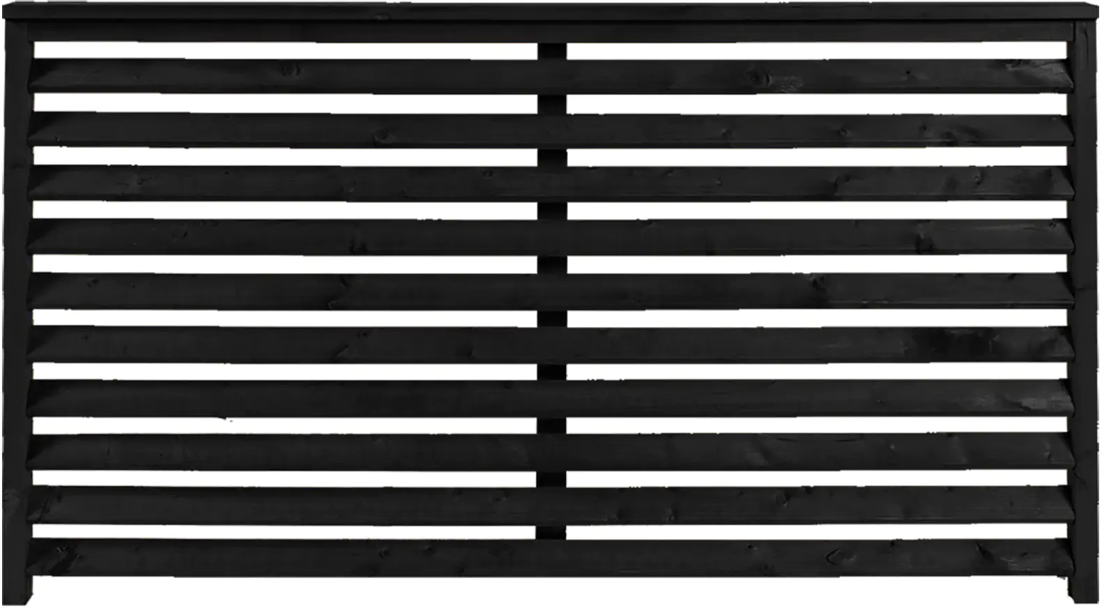 Plus Zaun Koyto 160 x 90 cm RAL 9005 Schwarz