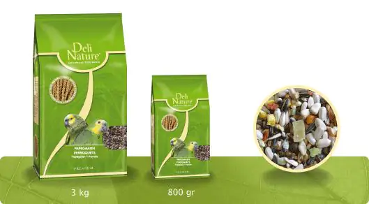 Deli Nature Premium Alleinfutter Papagei mit Früchte 3 kg