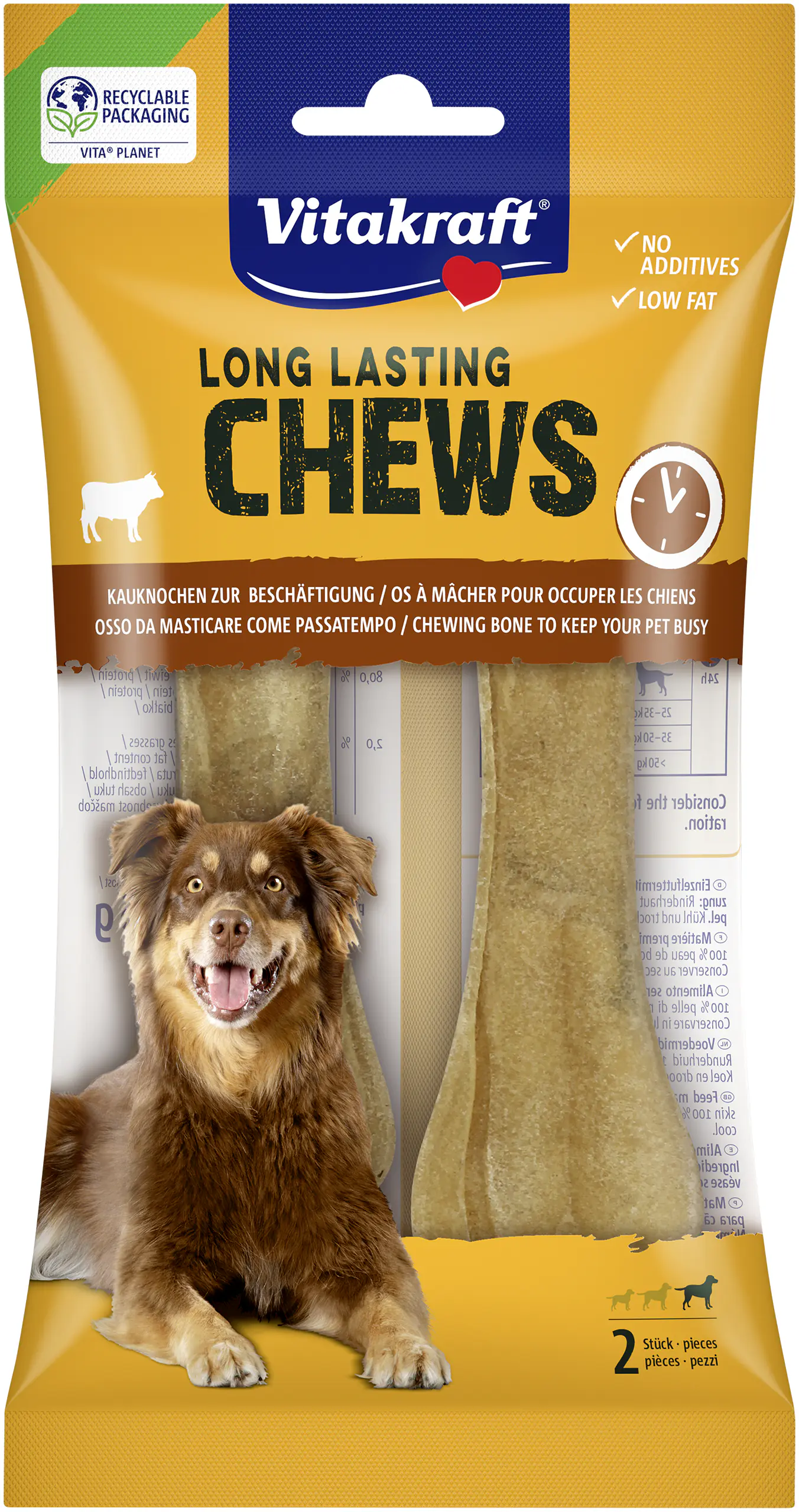 Vitakraft Hundeleckerli Kauknochen 125 g Rind