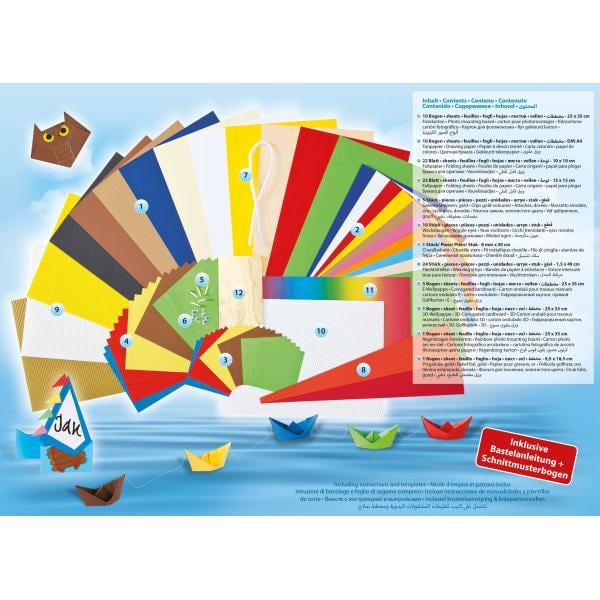 Glorex Bastelpapier-Koffer 110-teilig