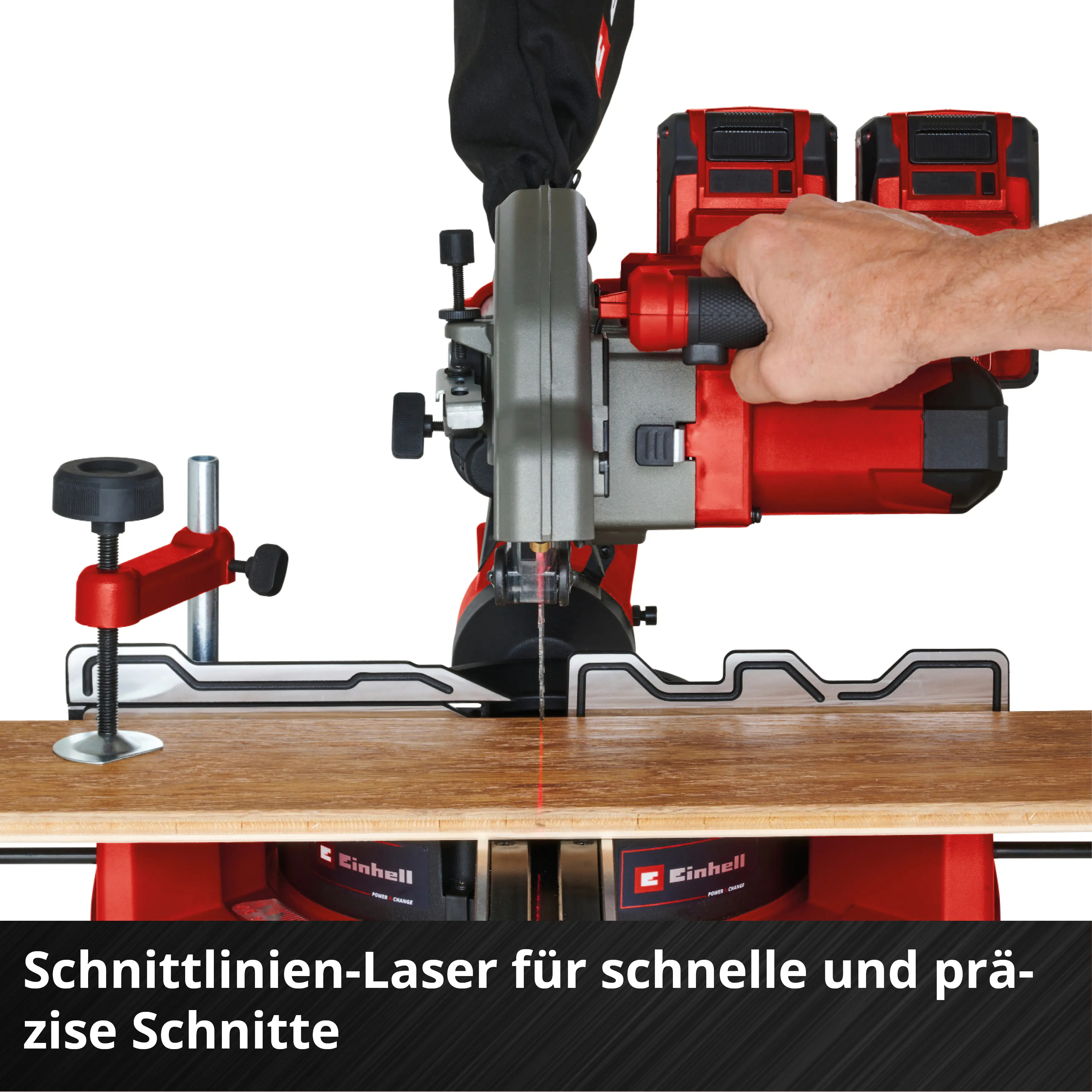Einhell Expert Akku-Zug-Kapp-Gehrungssäge TE-SM 36/8 L Li Solo