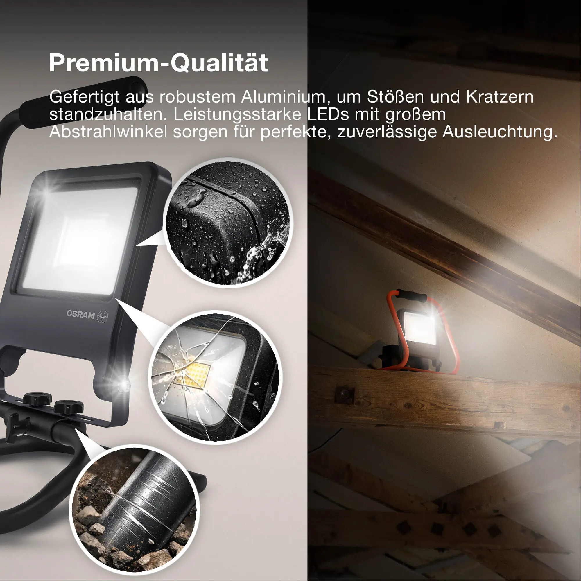 Osram LED Arbeitsleuchte Worklight S-Stand 50 W neutralweiß 