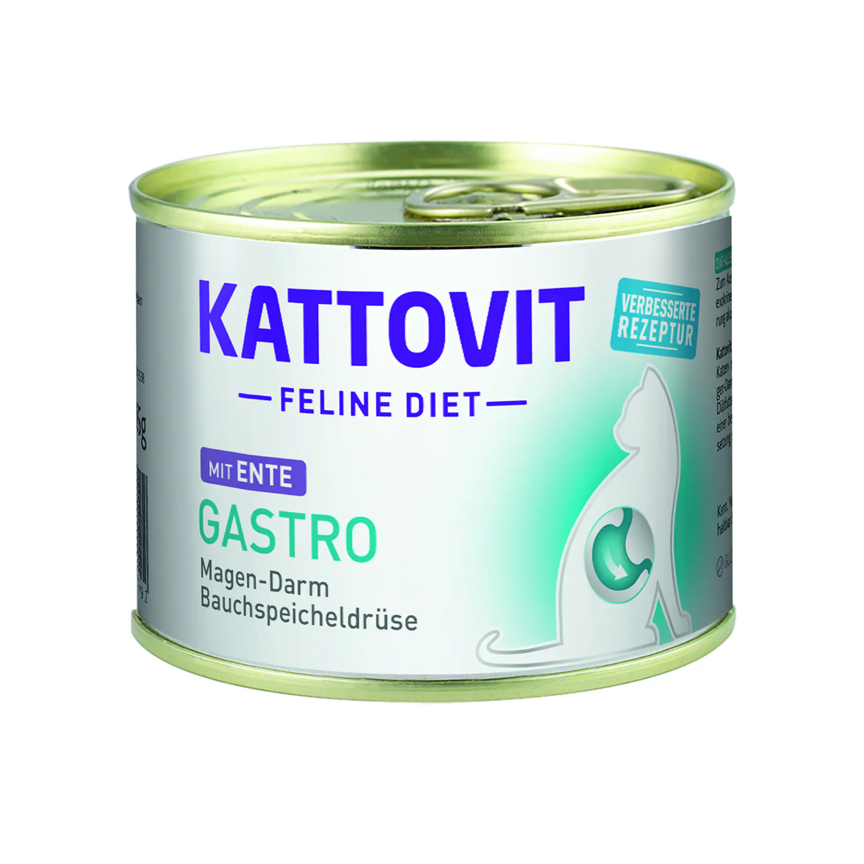 Kattovit Feline Diet Gastro Ente 185 g für ausgewachsene Katzen