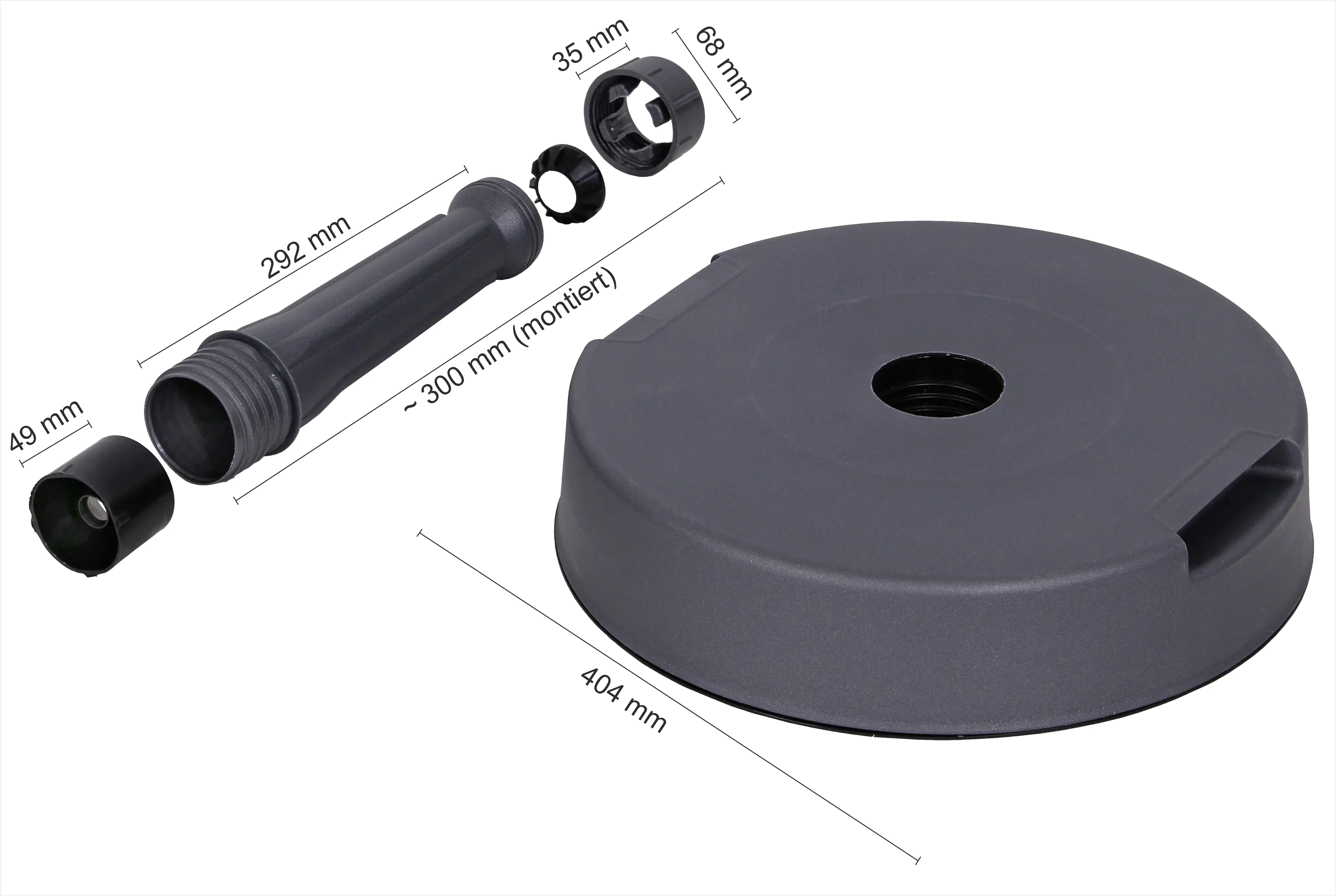 Schneider Schirmständer Beton 20 kg anthrazit