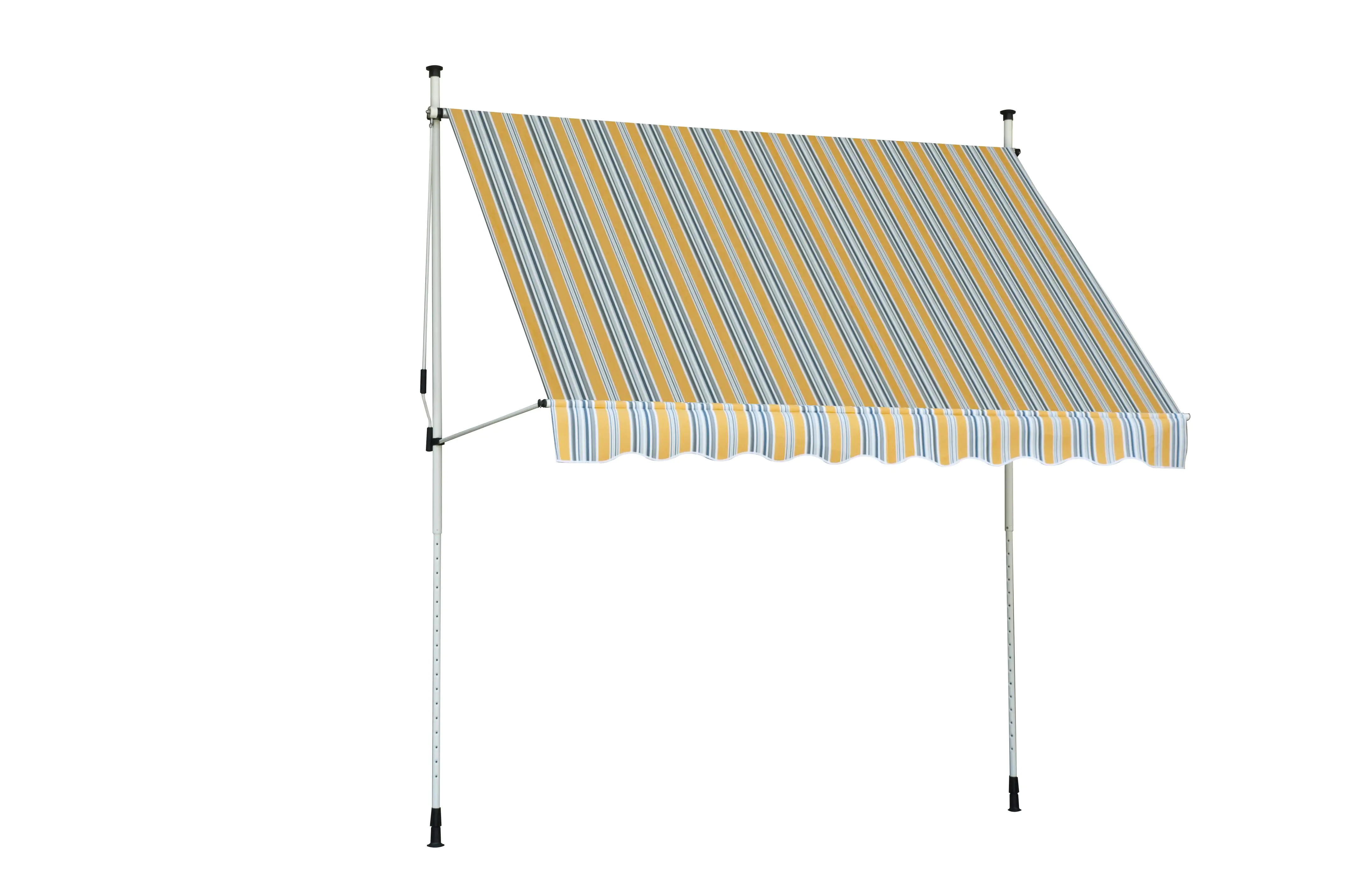 2077817015440 TrendLine Balkon-Markise 3 x 1,3 m gelb-weiß gestreift