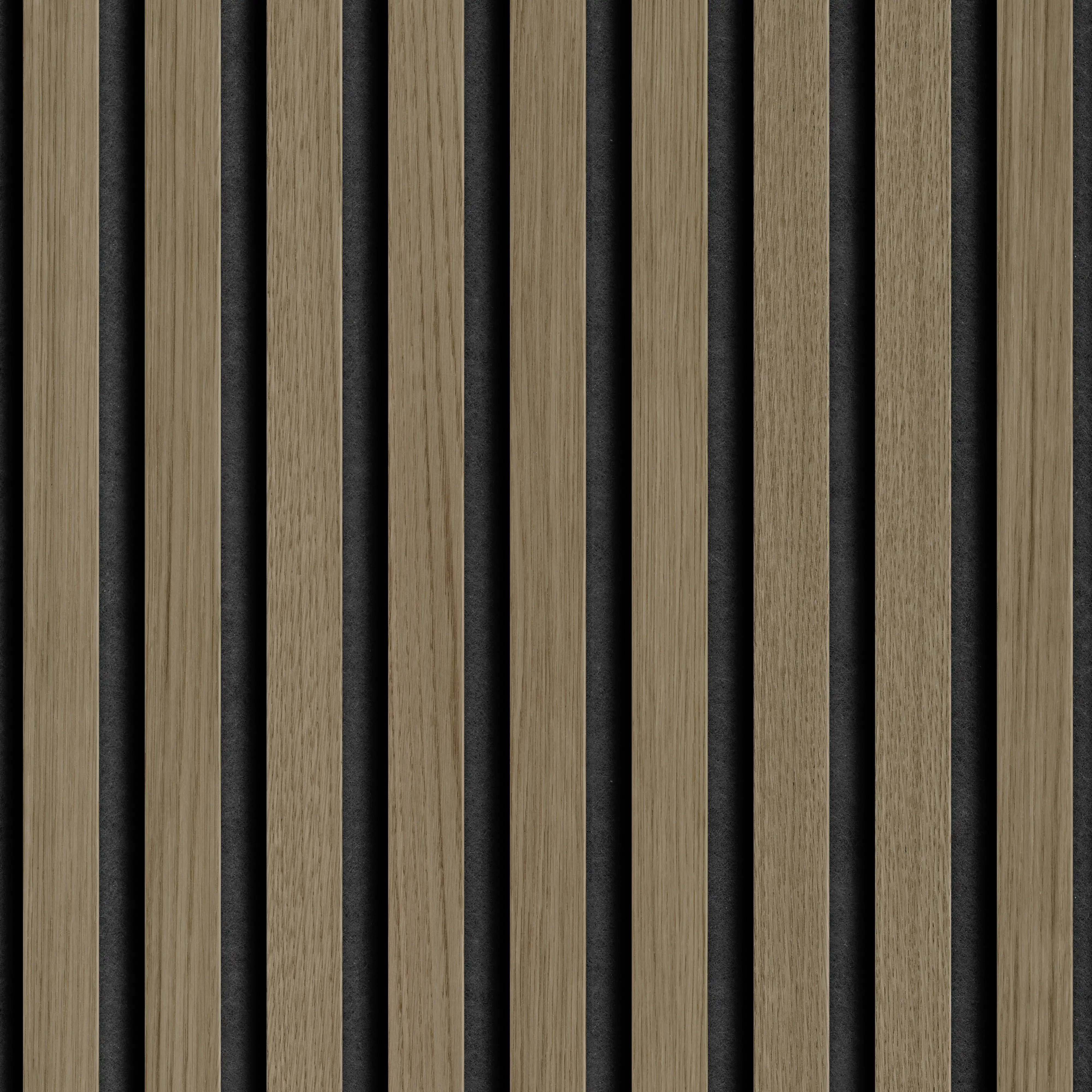 Grosfillex Wandpaneel Kunststoff LINIO 260 x 37,5 cm 8 mm Walnut 3 Stück