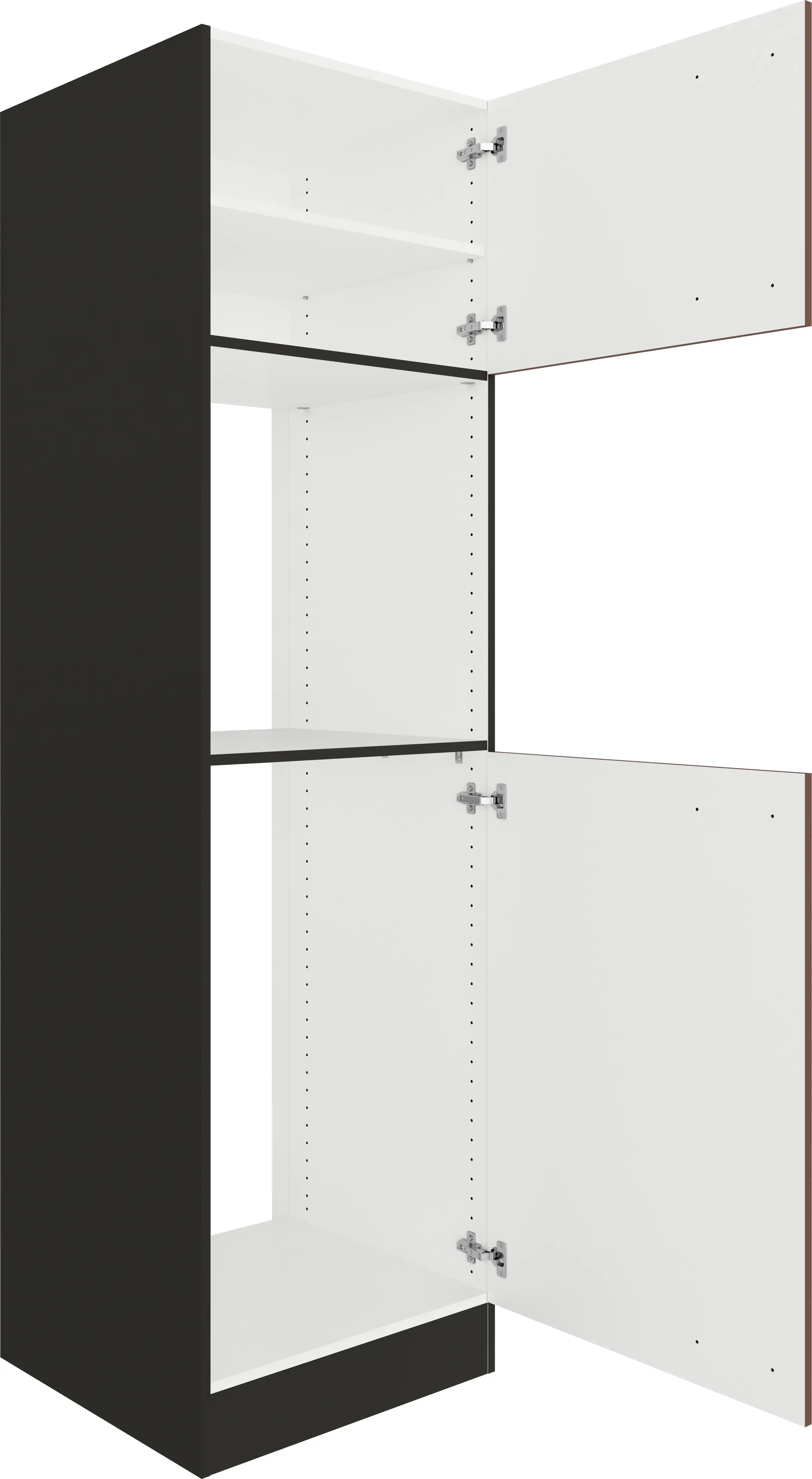 Optifit Hochschrank Nizza 407 rostrot/anthrazit 60 cm