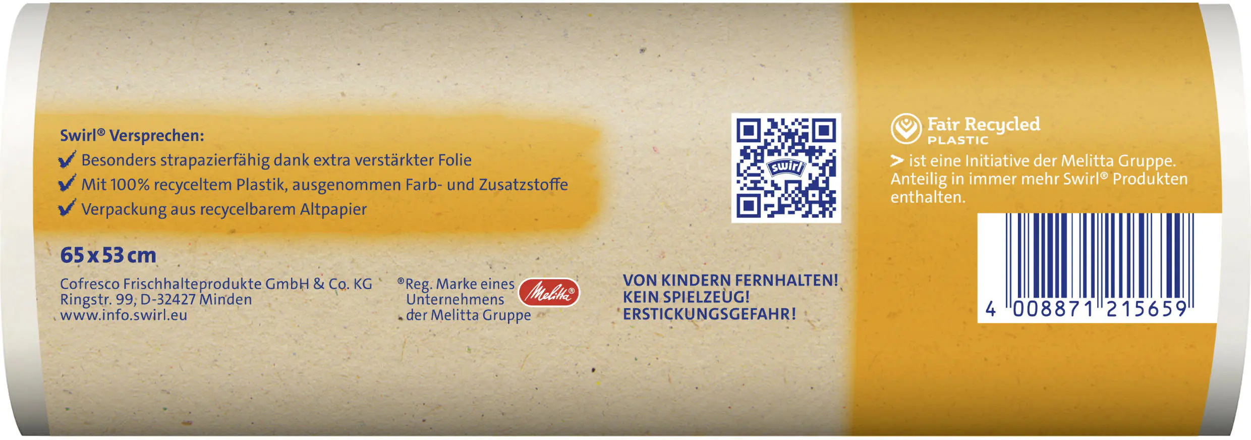 Swirl Müllbeutel mit Tragegriff 35 L 15 Stück Swirl Müllbeutel mit Tragegriff 35 L 15 Stück