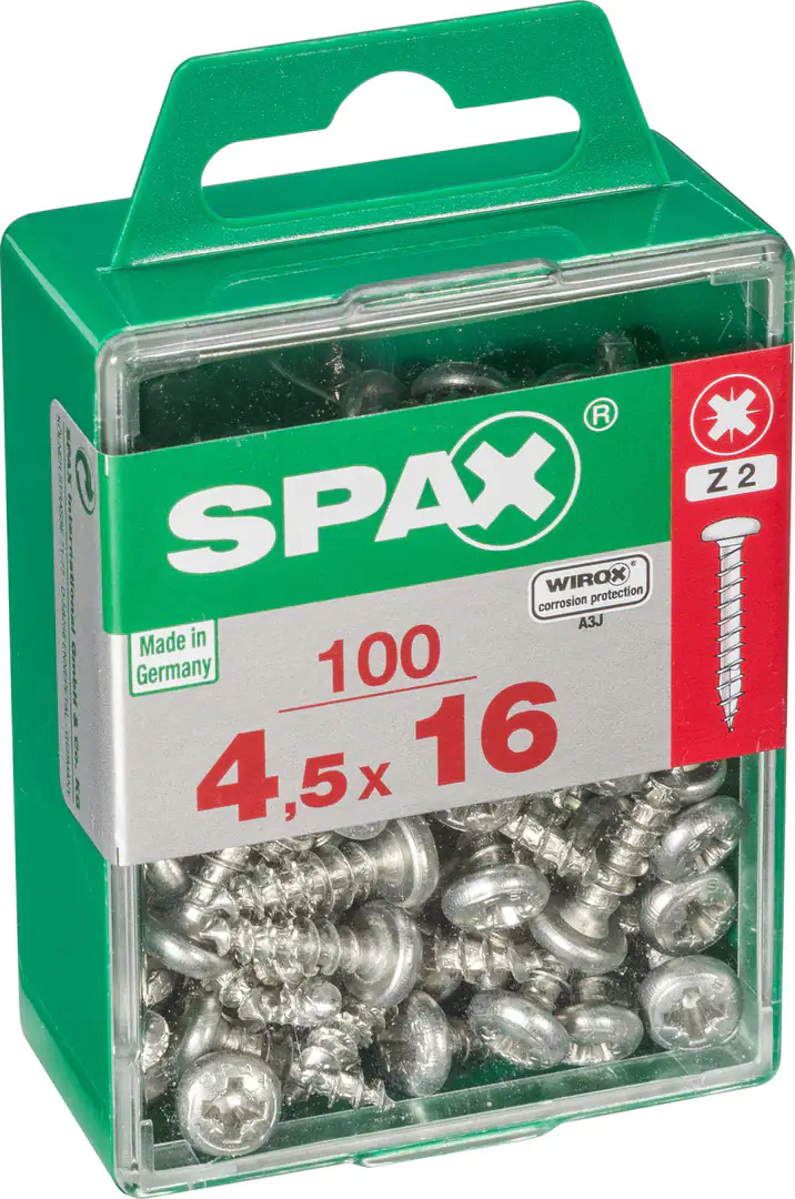 Spax Universalschrauben 4.5 x 16 mm TX 20 Rundkopf - 100 Stk.