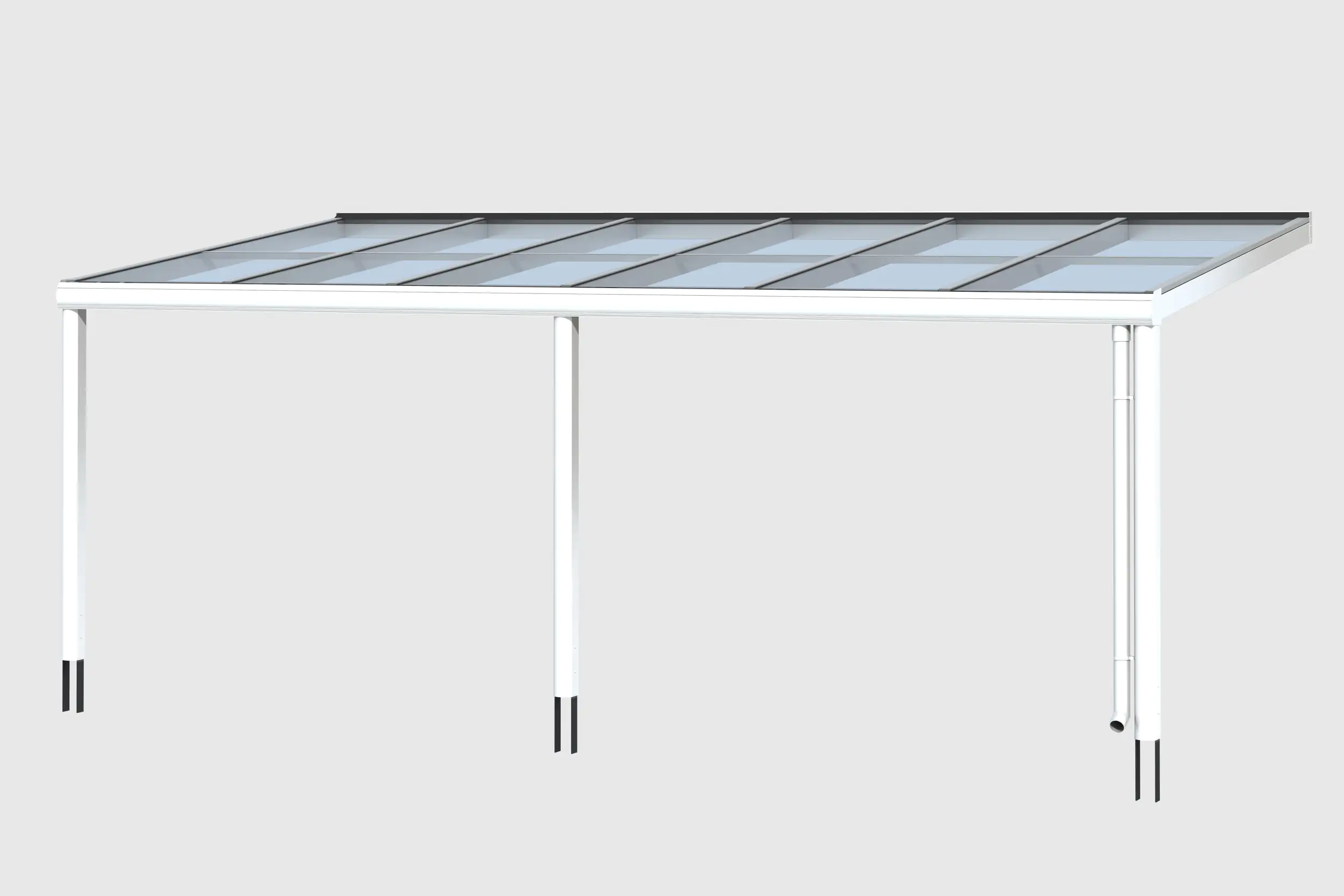 SKAN HOLZ Terrassenüberdachung Monza 648 x 357 cm Aluminium Weiß SKAN HOLZ Terrassenüberdachung Monza 648 x 357 cm Aluminium Weiß