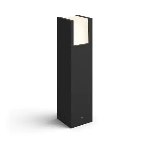 8718696170649 Philips Hue Sockelleuchte White Fuzo Outdoor schwarz 40 cm IP 44