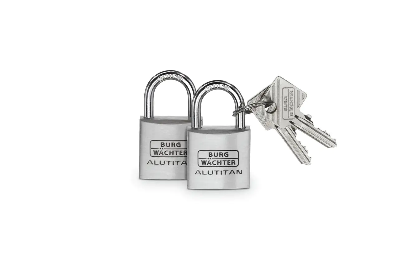 Burg Wächter Vorhängeschloss Duo 770 40 22.0 x 23.5 mm - 2 Stück