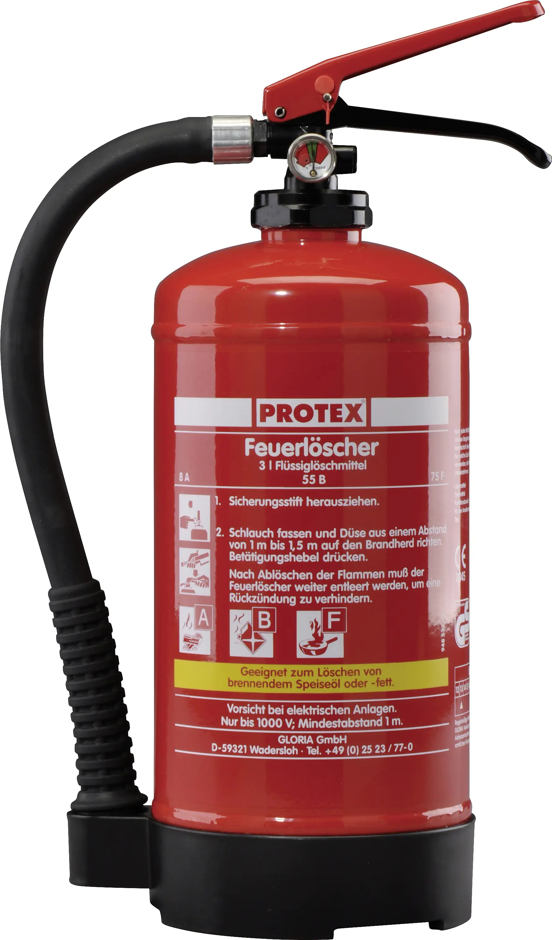 Protex Fettbrandfeuerlöscher FBDP3 Schaum Löschmittel kaufen