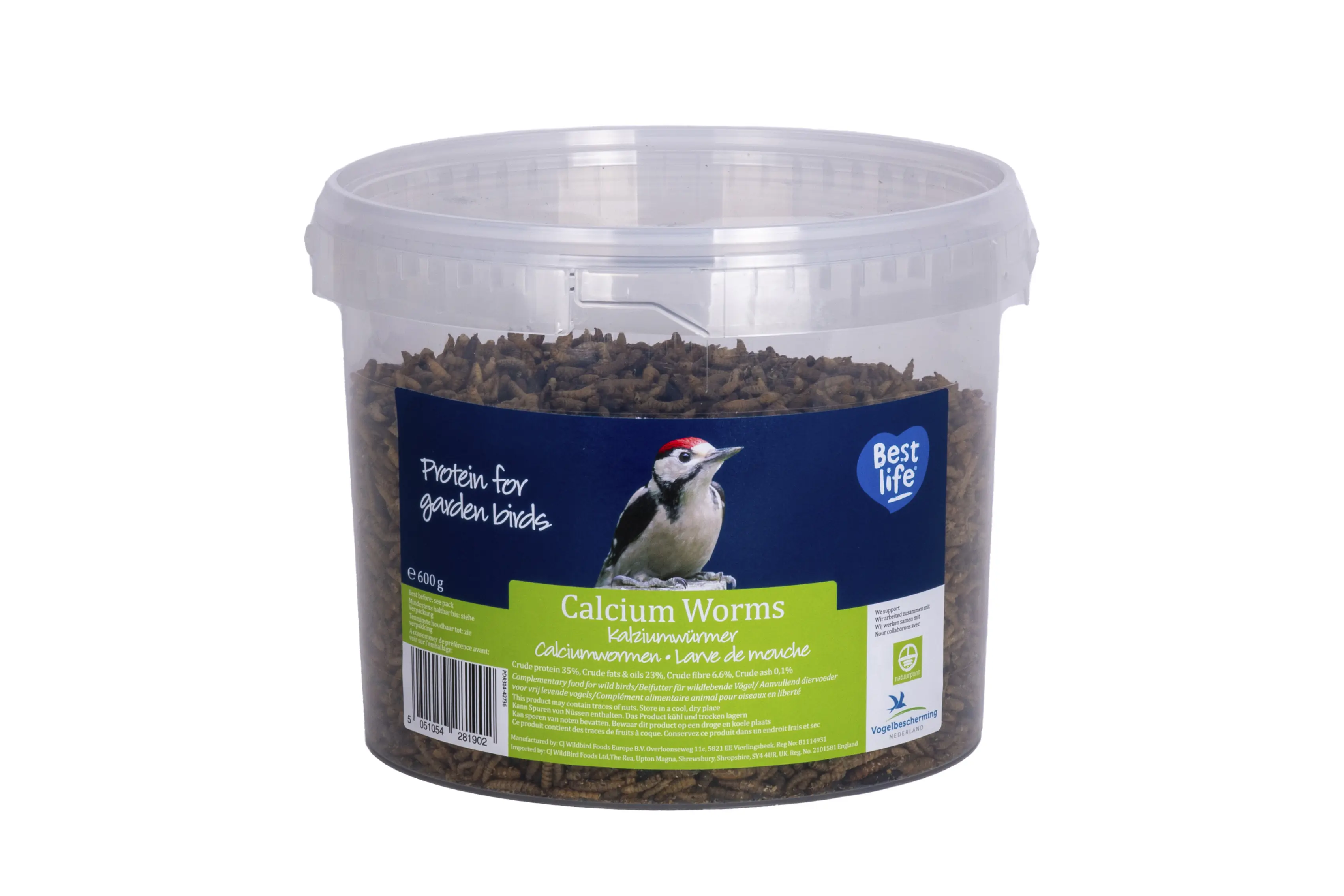 Wildvogelfutter Kalziumwürmer 600 g